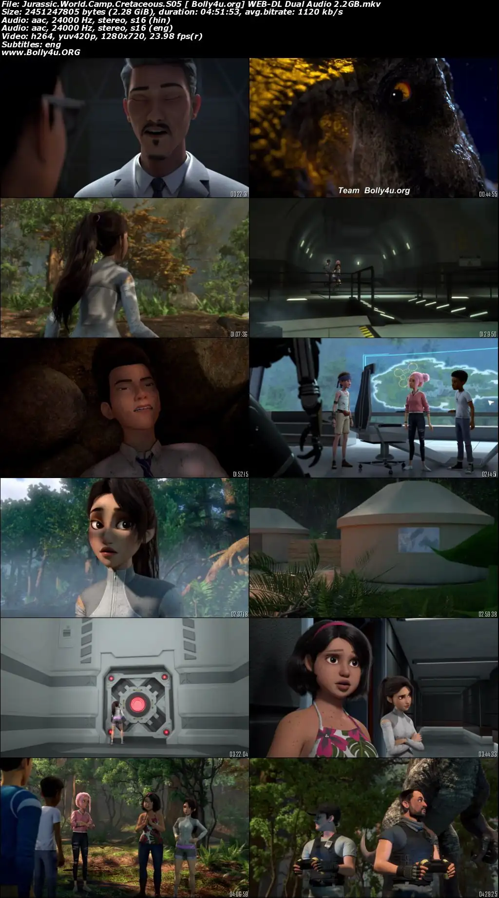 Jurassic World Camp Cretaceous 2022 WEB-DL Hindi Dual Audio S05 Complete Download 720p  480p