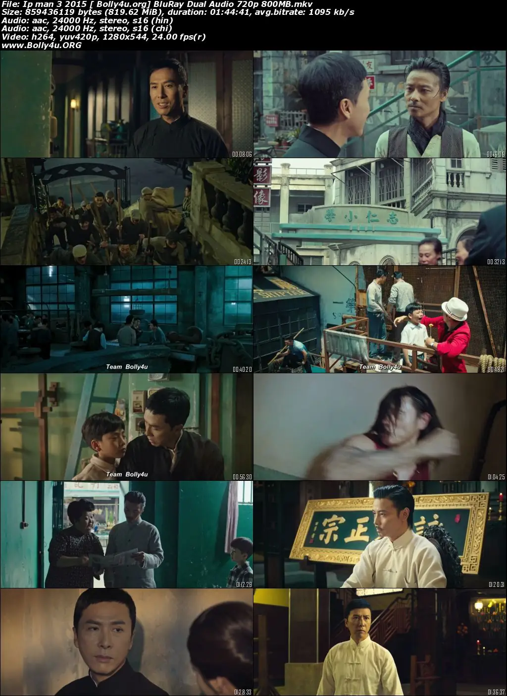 IP Man 3 2015 BluRay 800Mb Hindi Dual Audio 720p Download