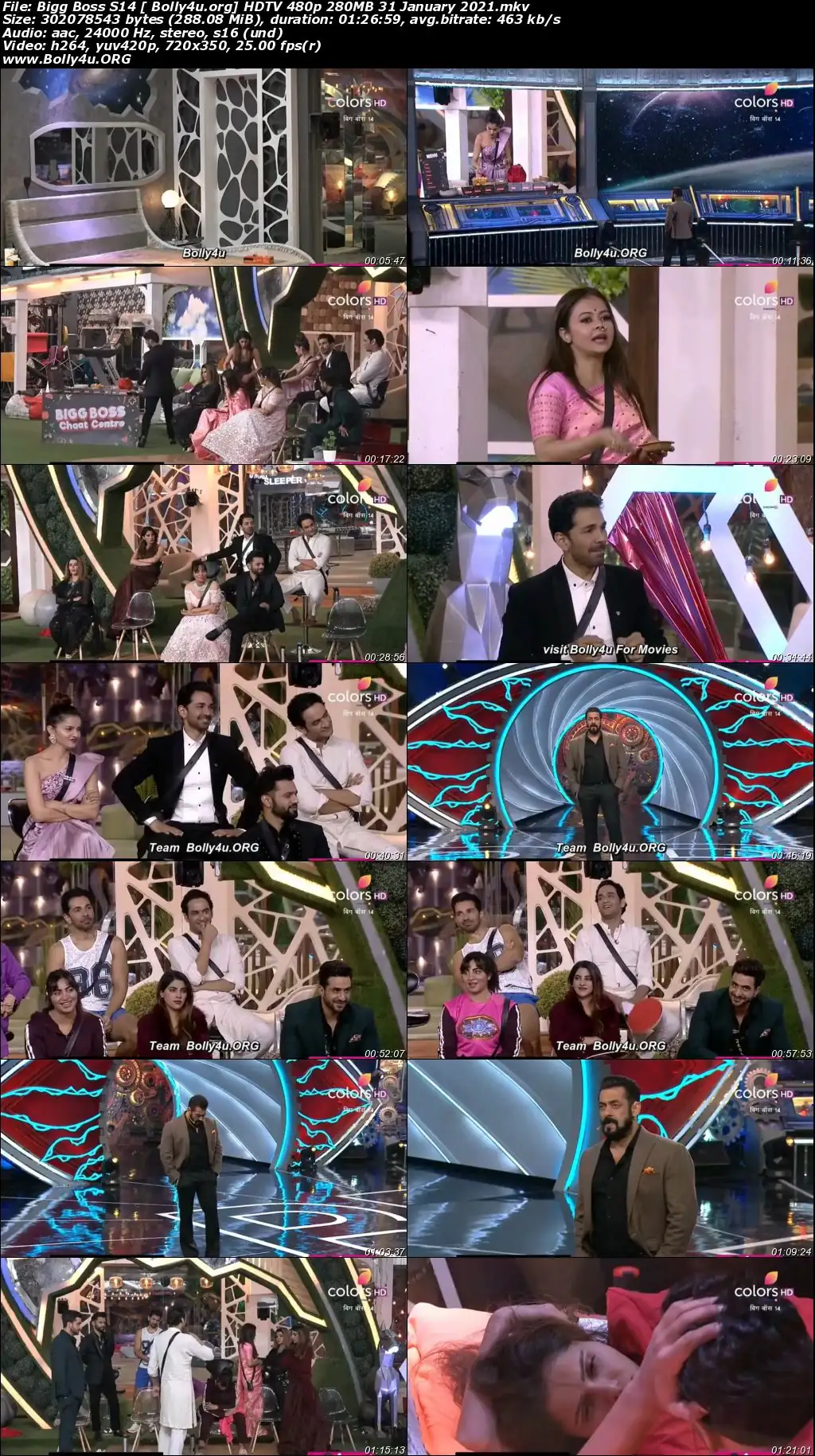 Bigg Boss S14 HDTV 480p 280MB 31 January 2021 Download Bigg Boss S14 HDTV 480p 280MB 31 January 2021 Download