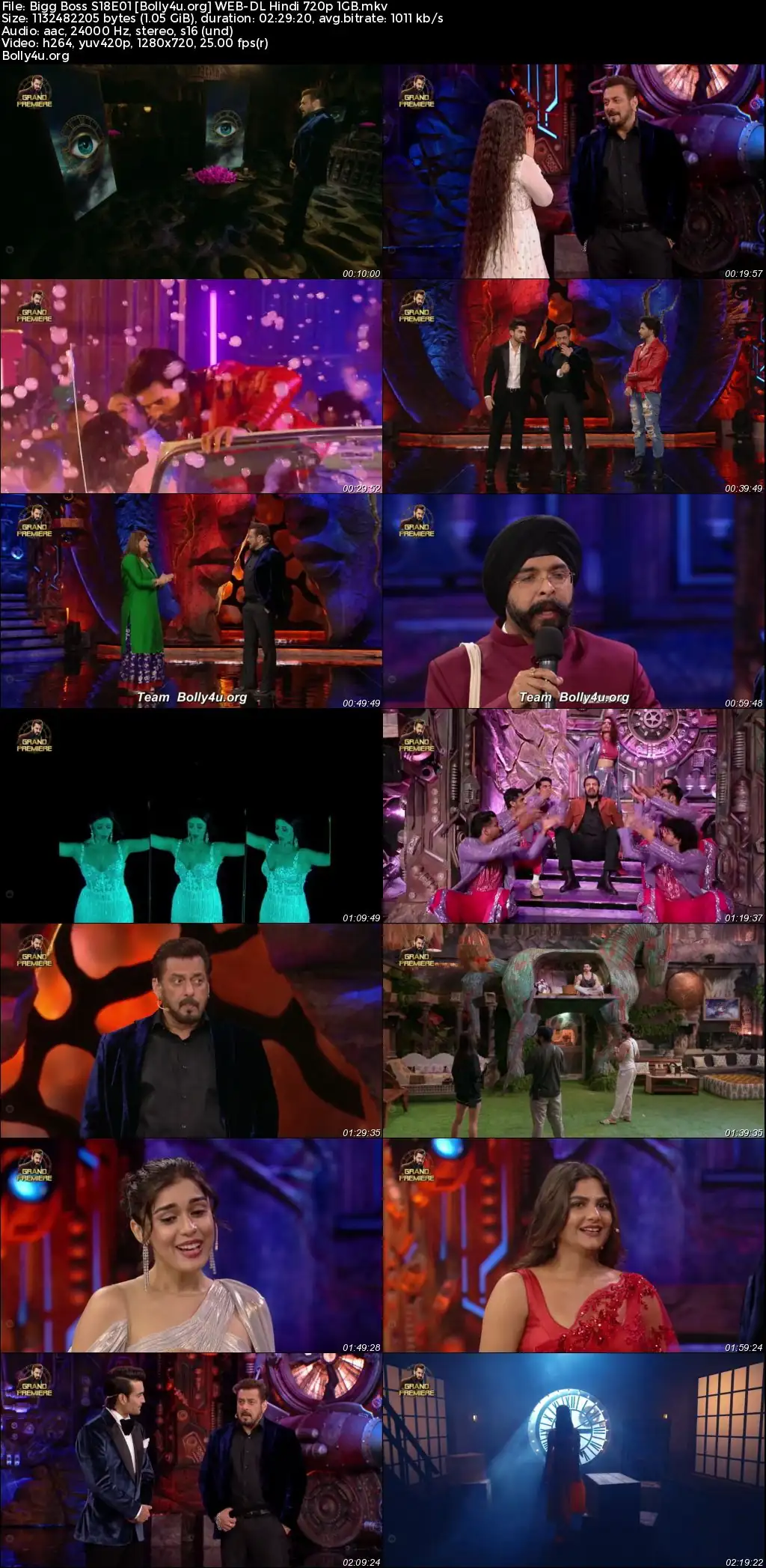 Bigg Boss 2024 WEB-DL Hindi S18E01 Download 720p  480p