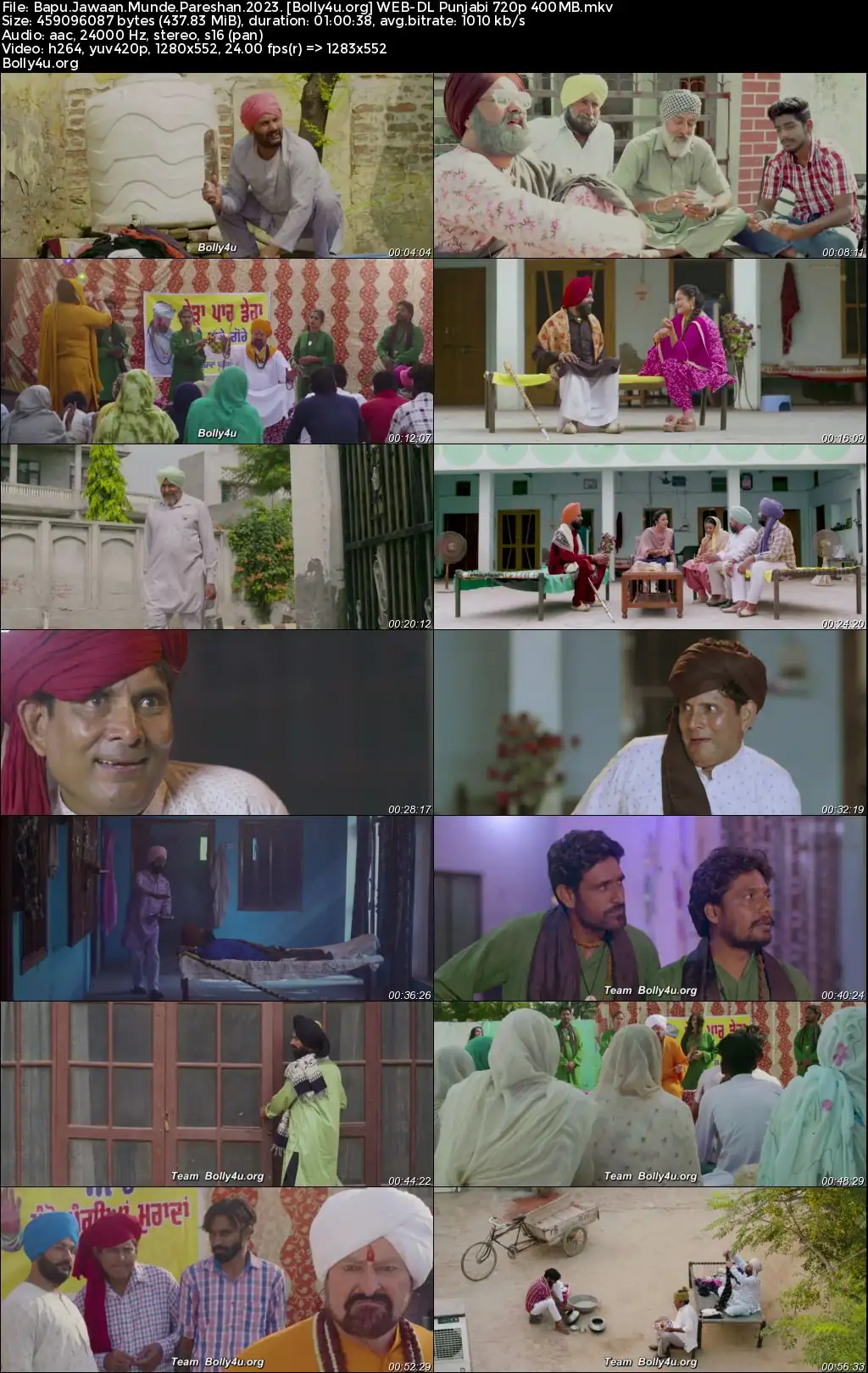 Bapu Jawaan Munde Pareshan 2023 WEB-DL Punjabi Full Movie Download 1080p  720p  480p