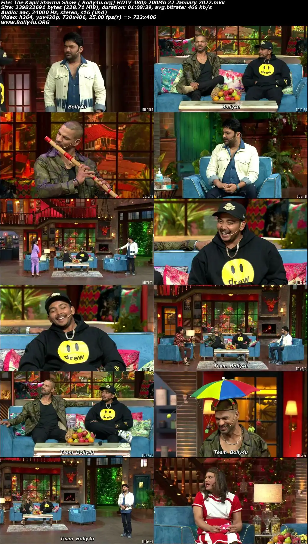 The Kapil Sharma Show HDTV 480p 200Mb 22 January 2022 Download