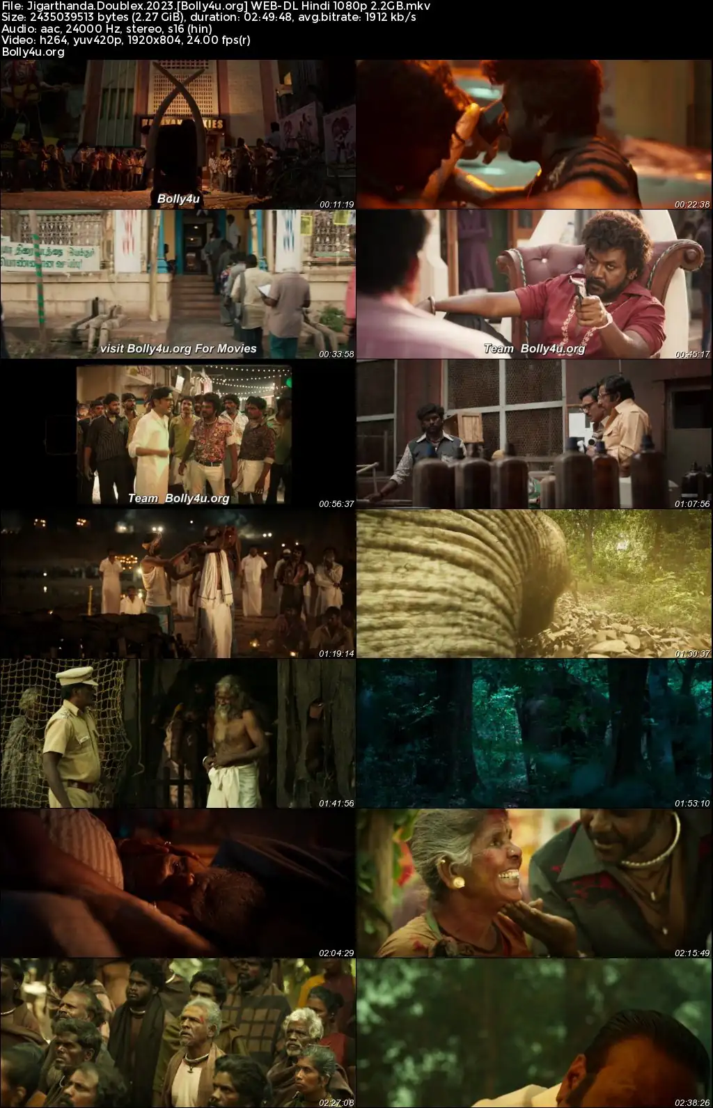 Jigarthanda Double X 2023 WEB-DL Hindi Dubbed ORG Full Movie Download 1080p  720p  480p