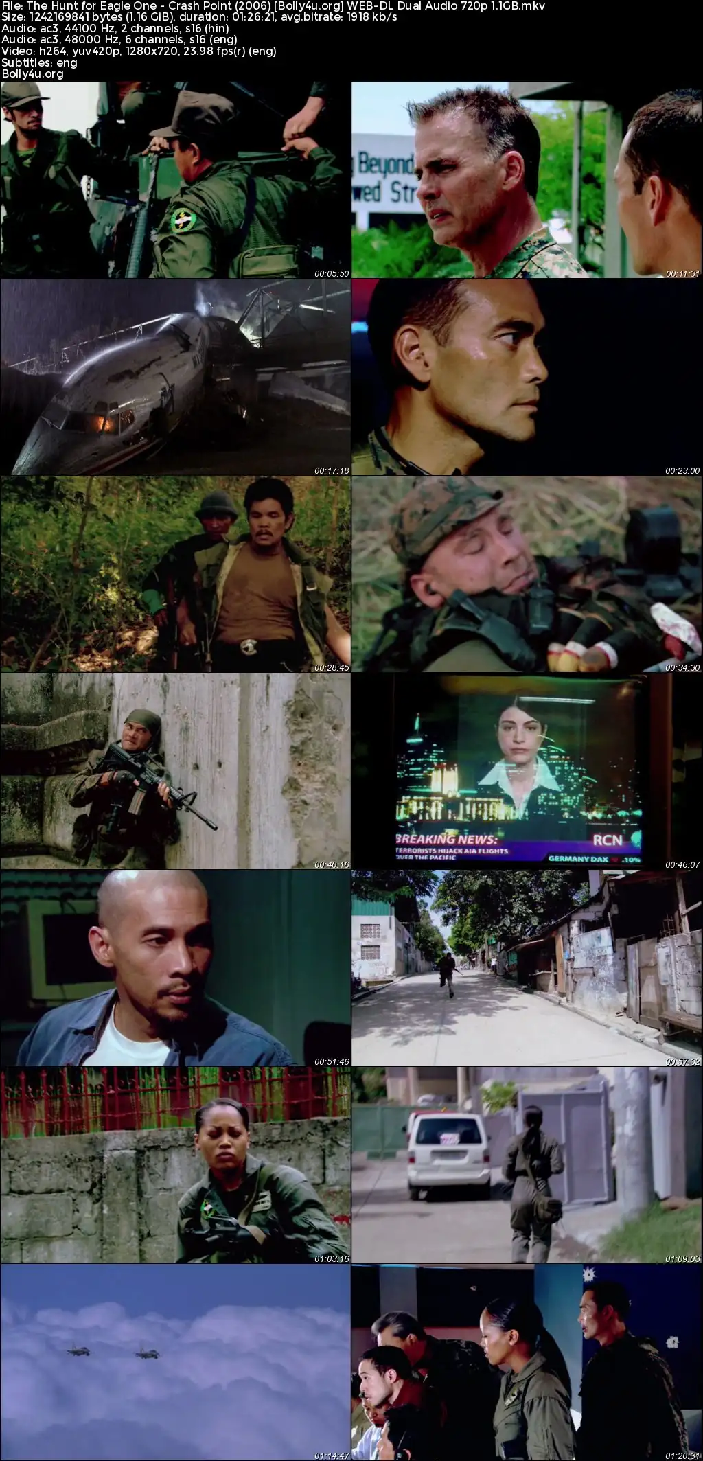 The Hunt for Eagle One Crash Point 2006 WEB-DL Hindi Dual Audio Full Movie Download 720p  480p
