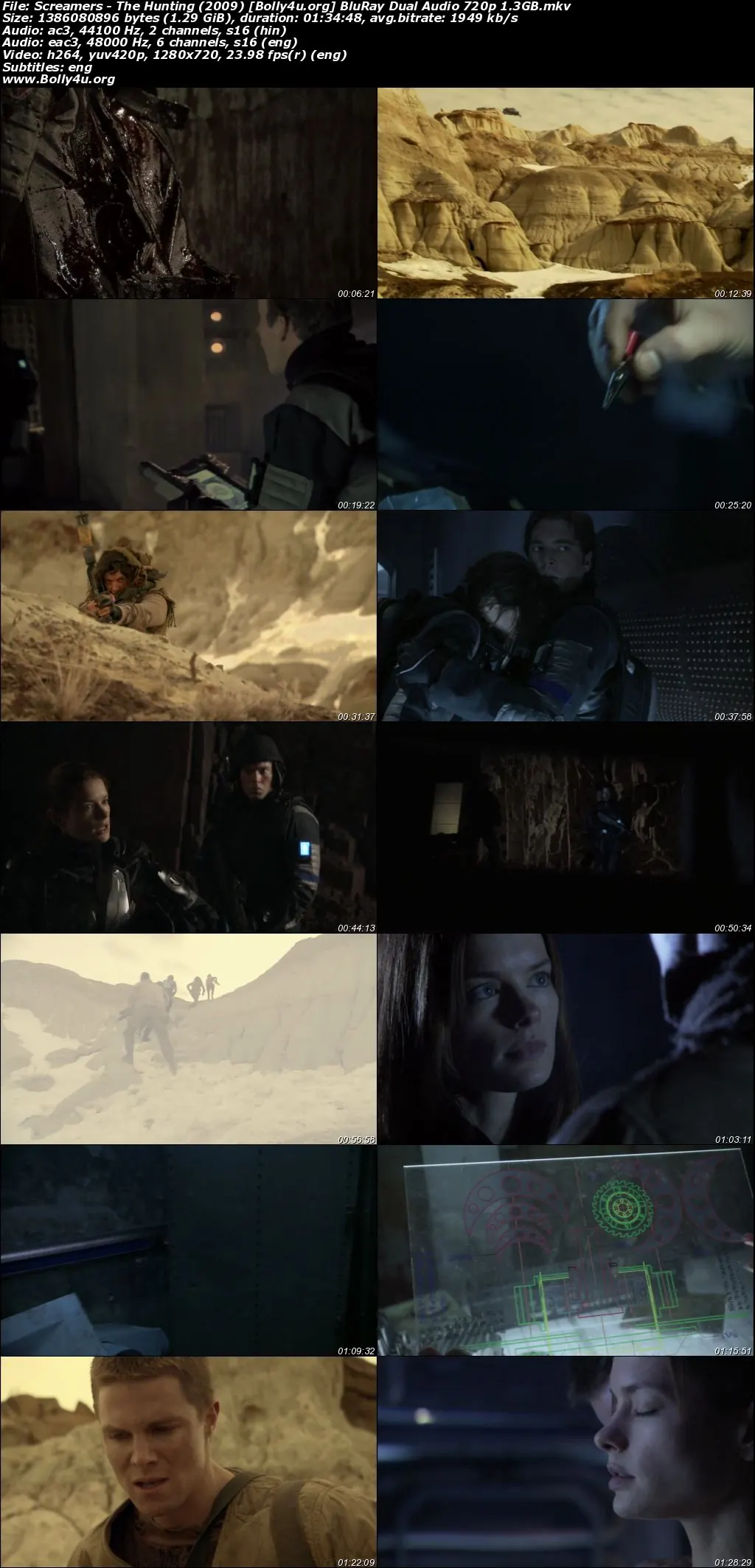 Screamers The Hunting 2009 BluRay Hindi Dual Audio Full Movie Download 720p  480p