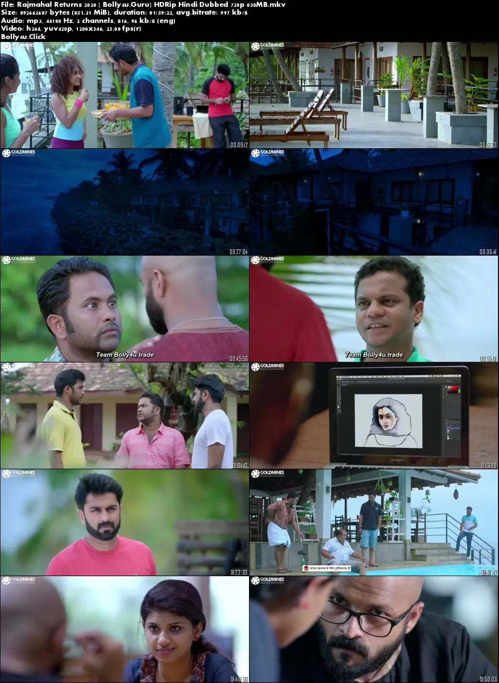 Rajmahal Returns 2020 HDRip 850MB Hindi Dubbed 720p Download