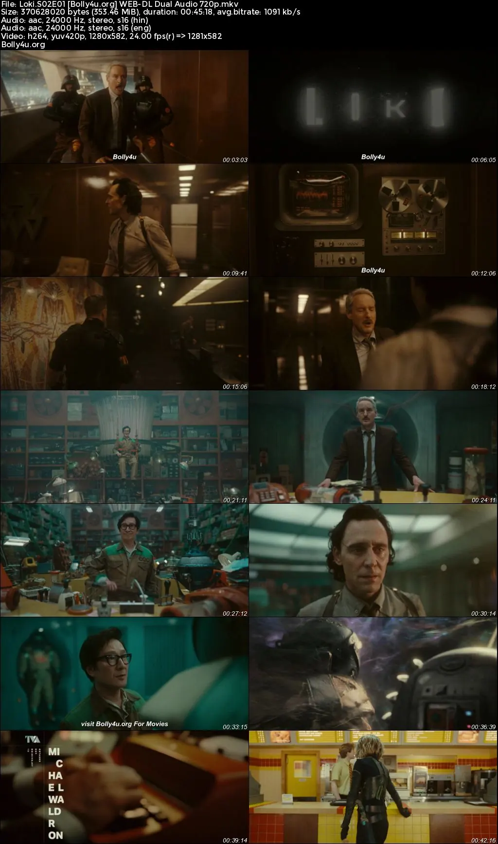 Loki 2023 WEB-DL Hindi Dual Audio ORG S02 Complete Download 720p