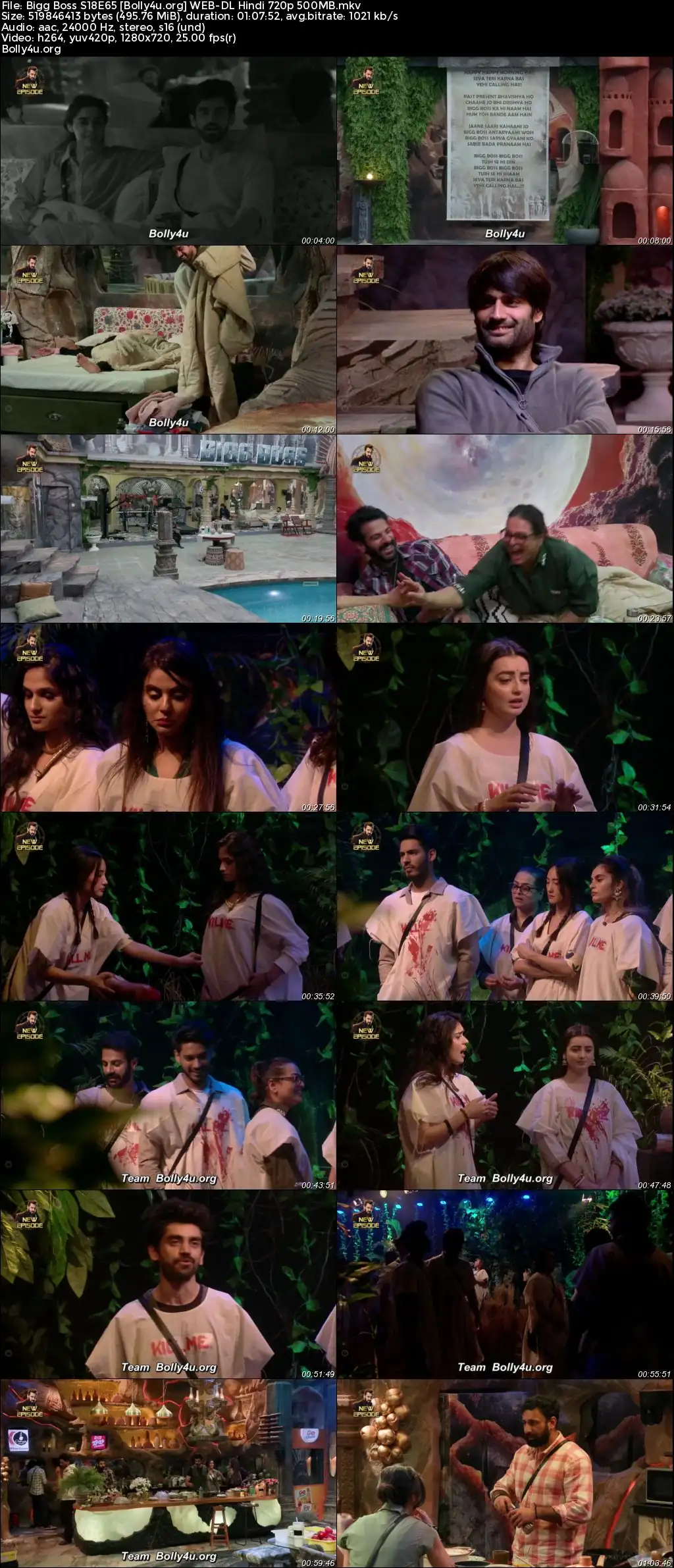 Bigg Boss 2024 WEB-DL Hindi S18E65 Download 720p  480p