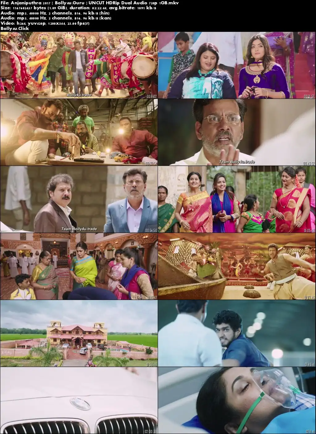 Anjaniputhra 2017 HDRip 450MB UNCUT Hindi Dual Audio 480p Download