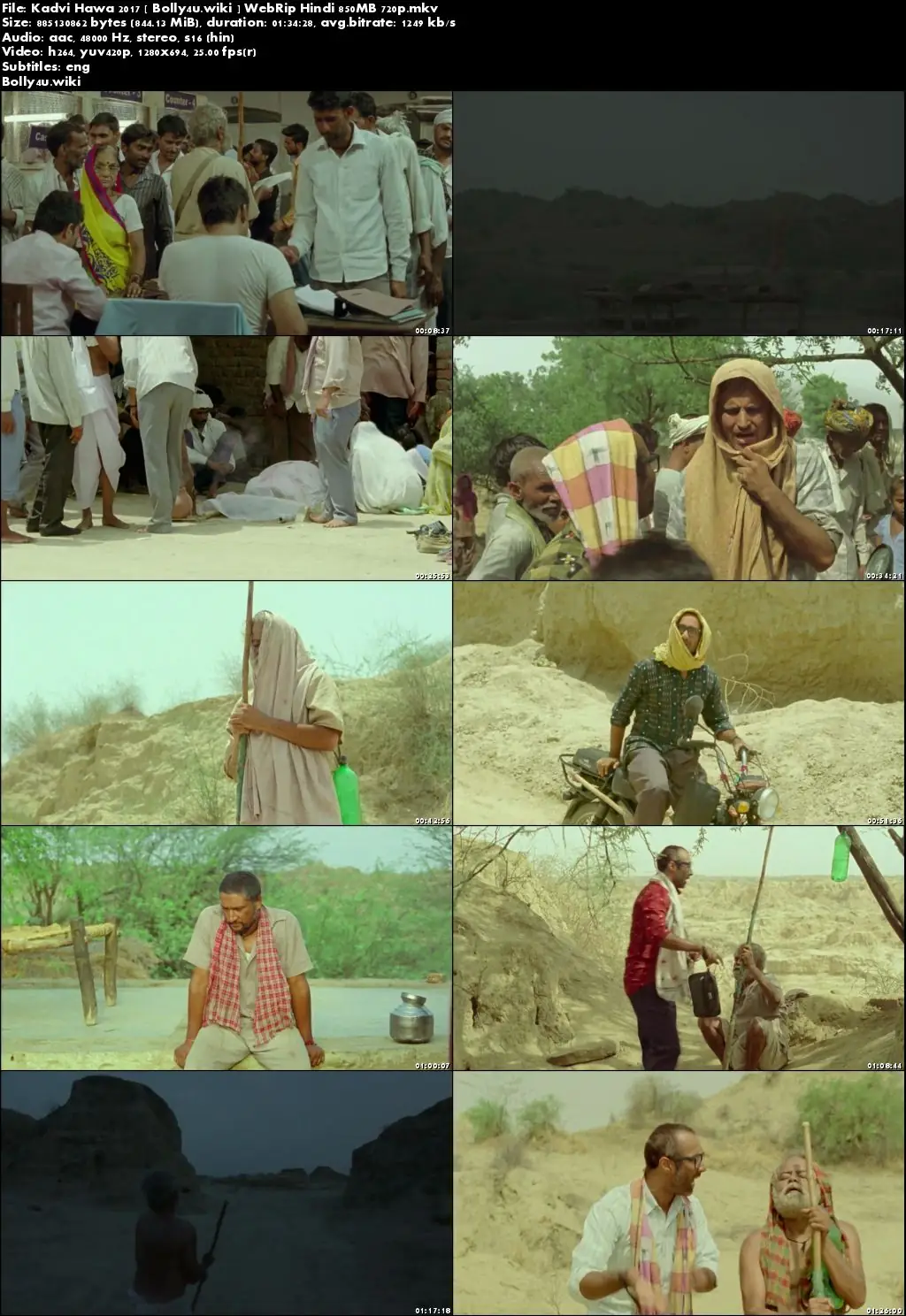 Kadvi Hawa 2017 WEB-DL 300Mb Full Hindi Movie Download 480p