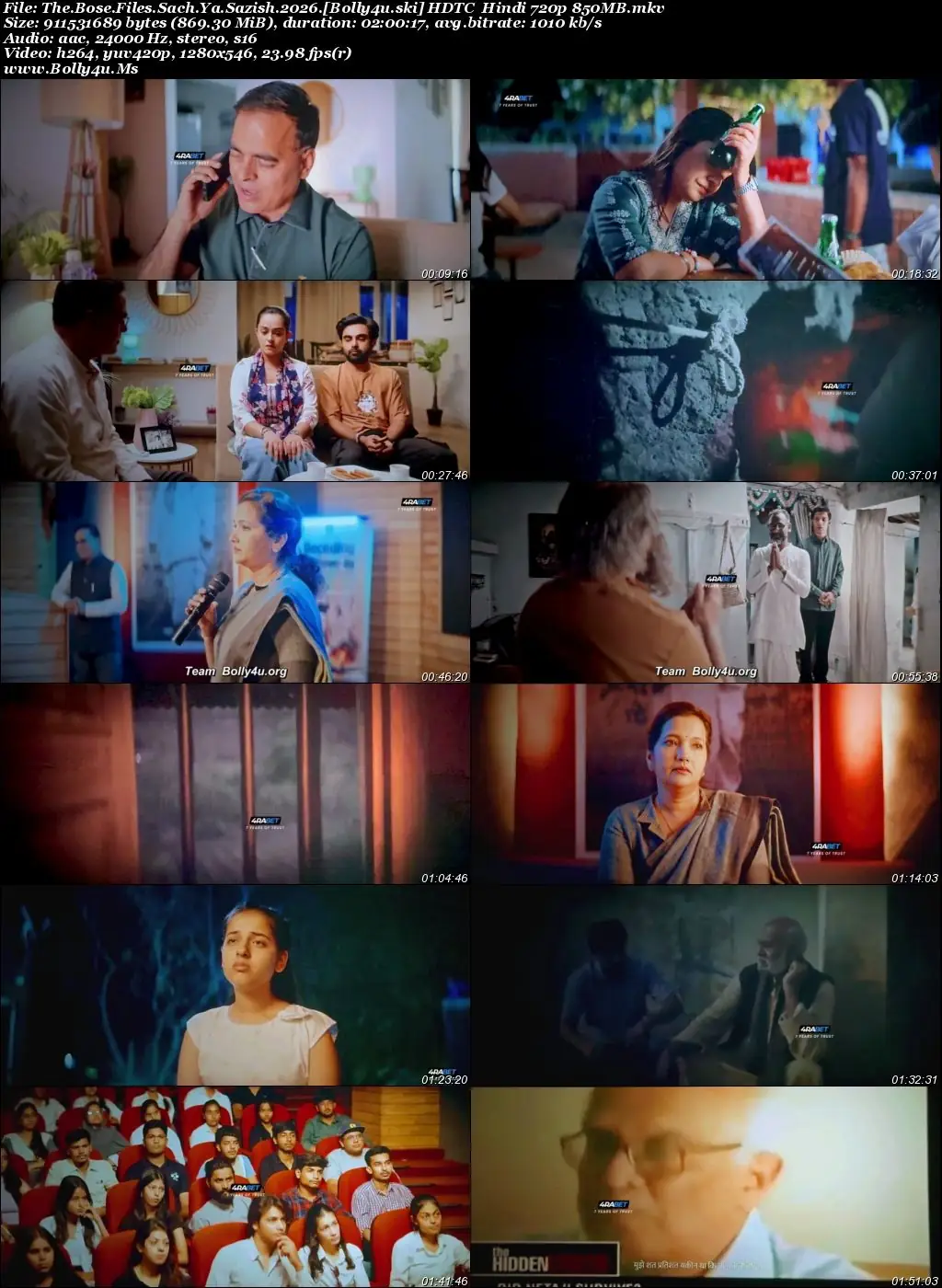 The Bose Files Sach Ya Sazish 2026 HDTC Hindi Full Movie Download 1080p  720p  480p