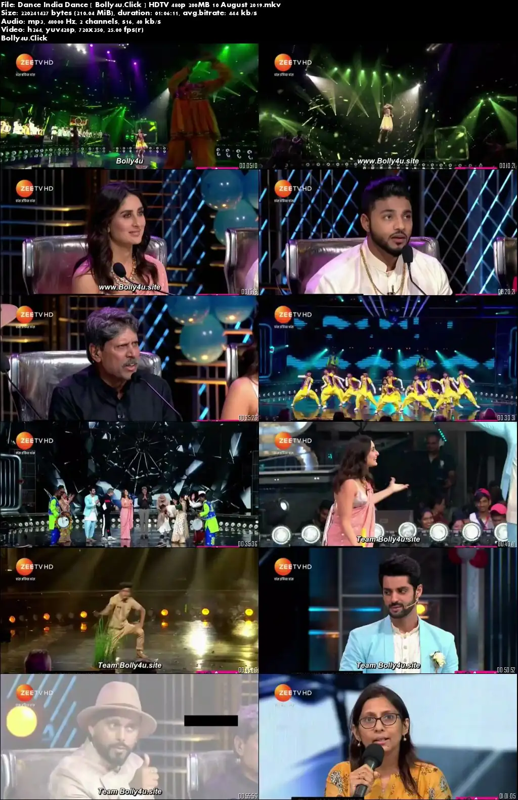 Dance India Dance HDTV 480p 200MB 10 August 2019 Download Dance India Dance HDTV 480p 200MB 10 August 2019 Download