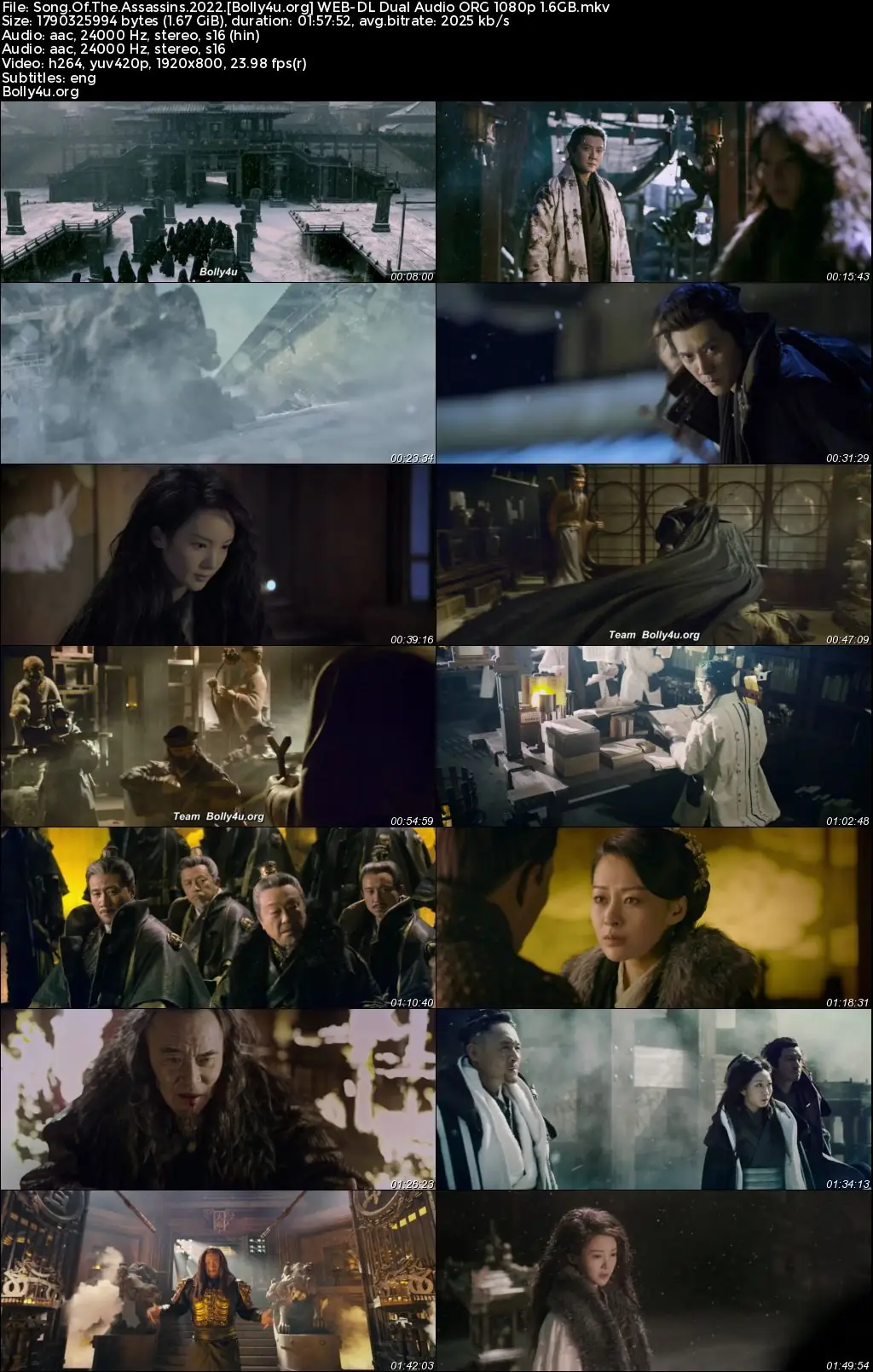 Song Of The Assassins 2022 WEB-DL Hindi Dual Audio ORG Full Movie Download 1080p  720p  480p