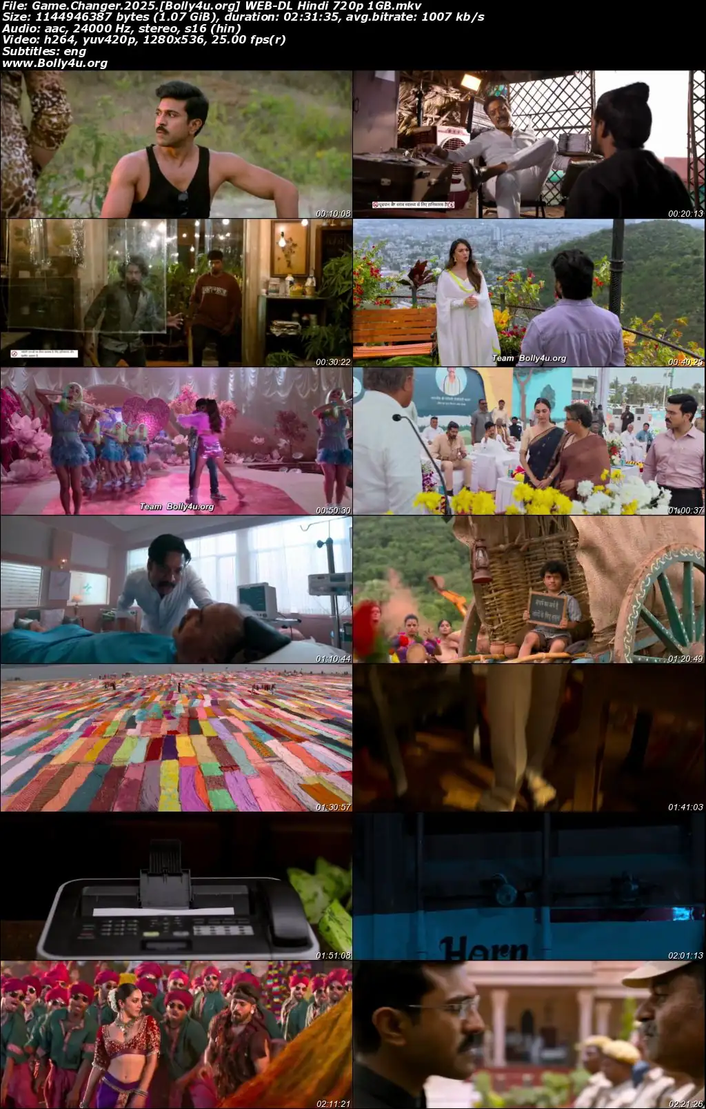 Game Changer 2025 WEB-DL Hindi Full Movie Download 1080p  720p  480p