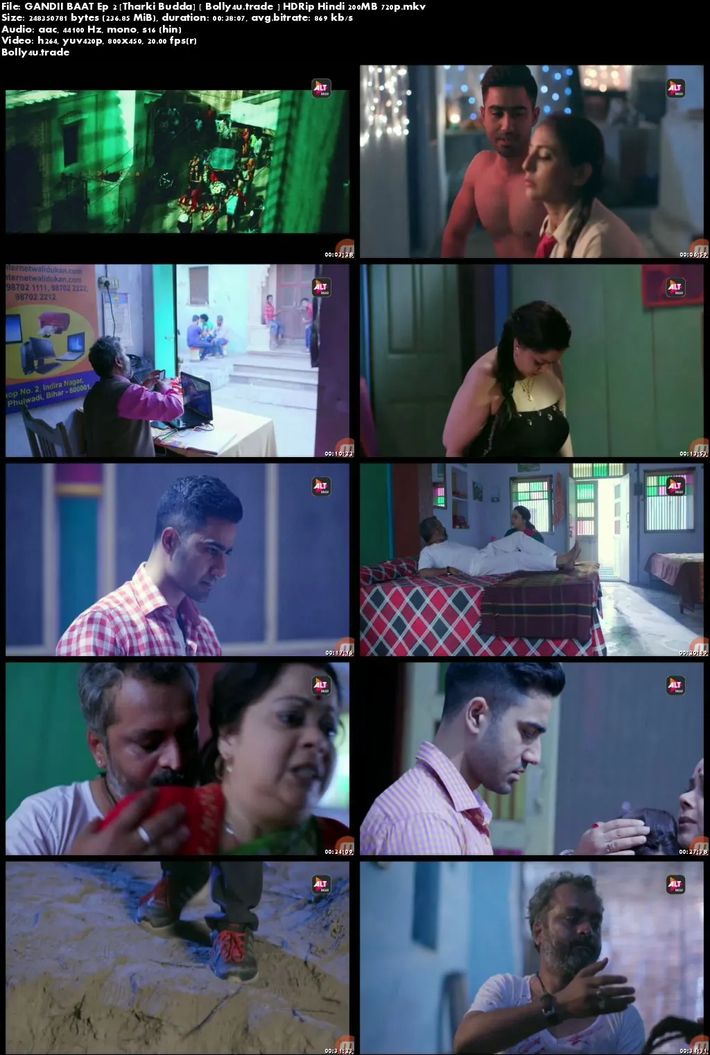 Gandii Baat 2018 E02 Tharki Budda HDRip 200MB Hindi 720p Download