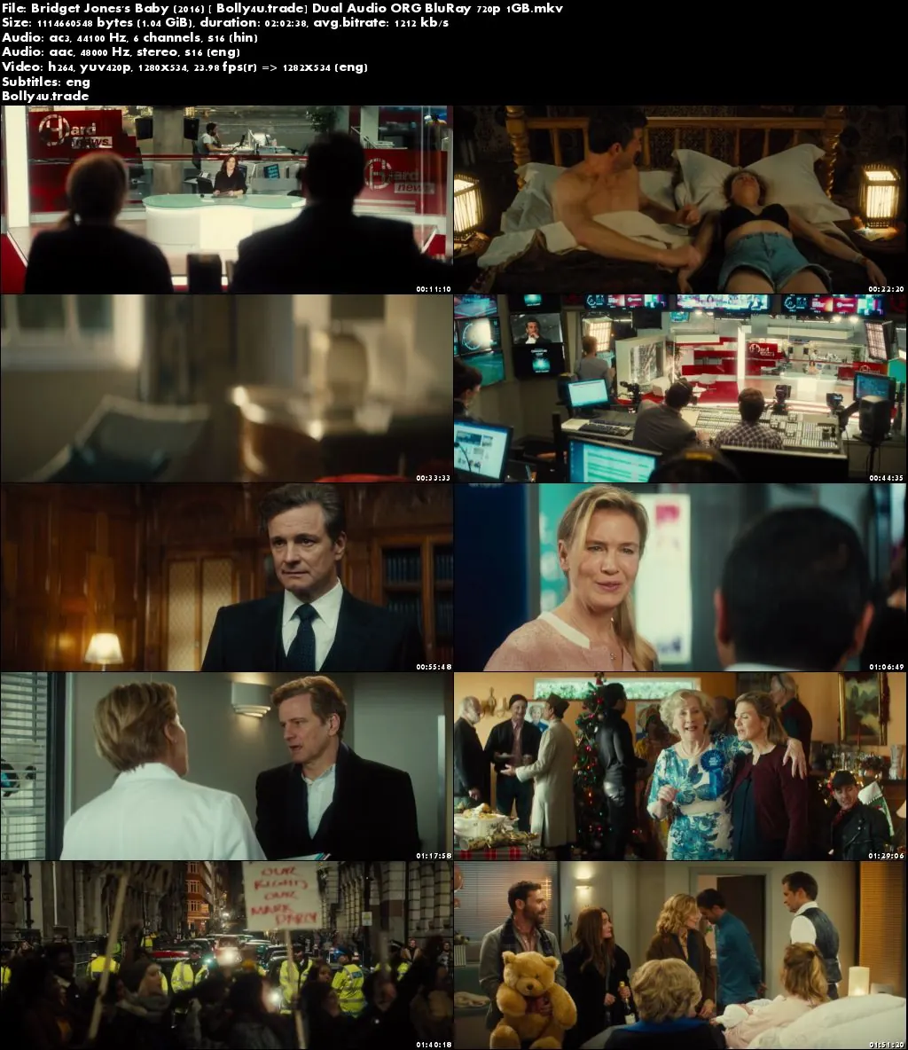 Bridget Joness Baby 2016 BluRay 350Mb Hindi Dual Audio ORG 480p Download