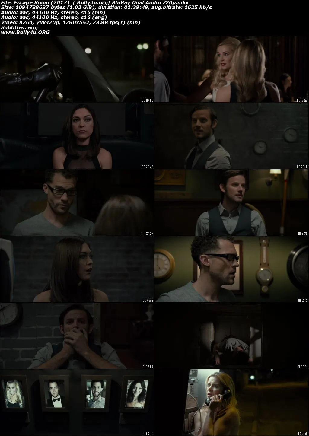 Escape Room 2017 BluRay 300Mb Hindi Dual Audio 480p Download