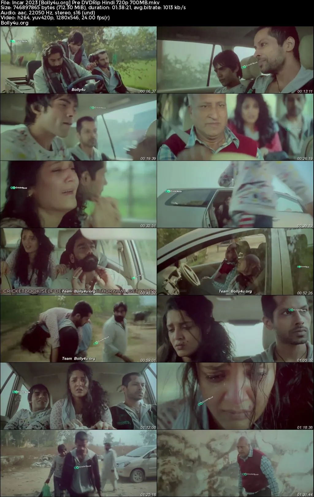 Incar 2023 Pre DVDRip Hindi Full Movie Download 1080p  720p  480p