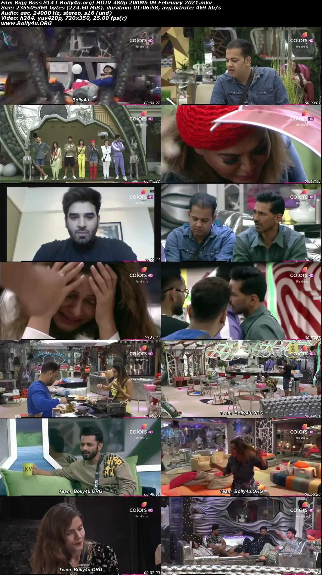 Bigg Boss S14 HDTV 480p 200Mb 09 February 2021 Download