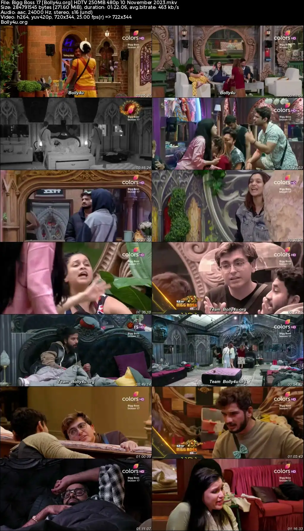 Bigg Boss 17 HDTV 250MB 480p 10 November 2023 Download