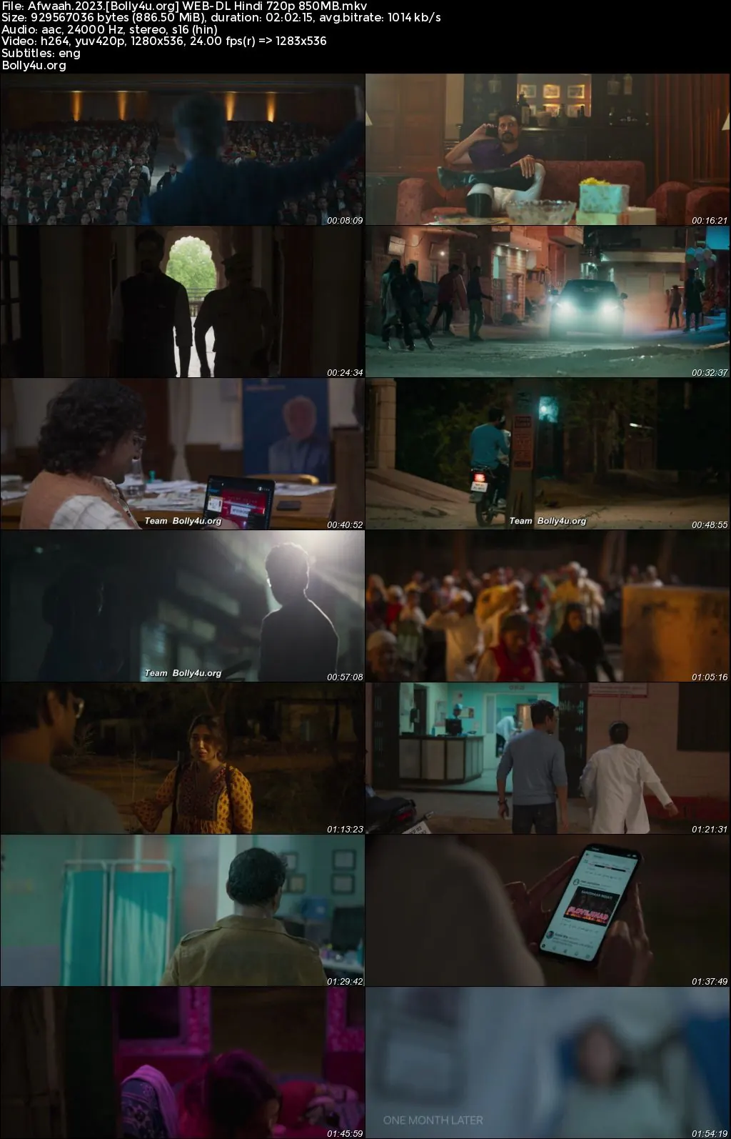 Afwaah 2023 WEB-DL Hindi Full Movie Download 1080p  720p  480p