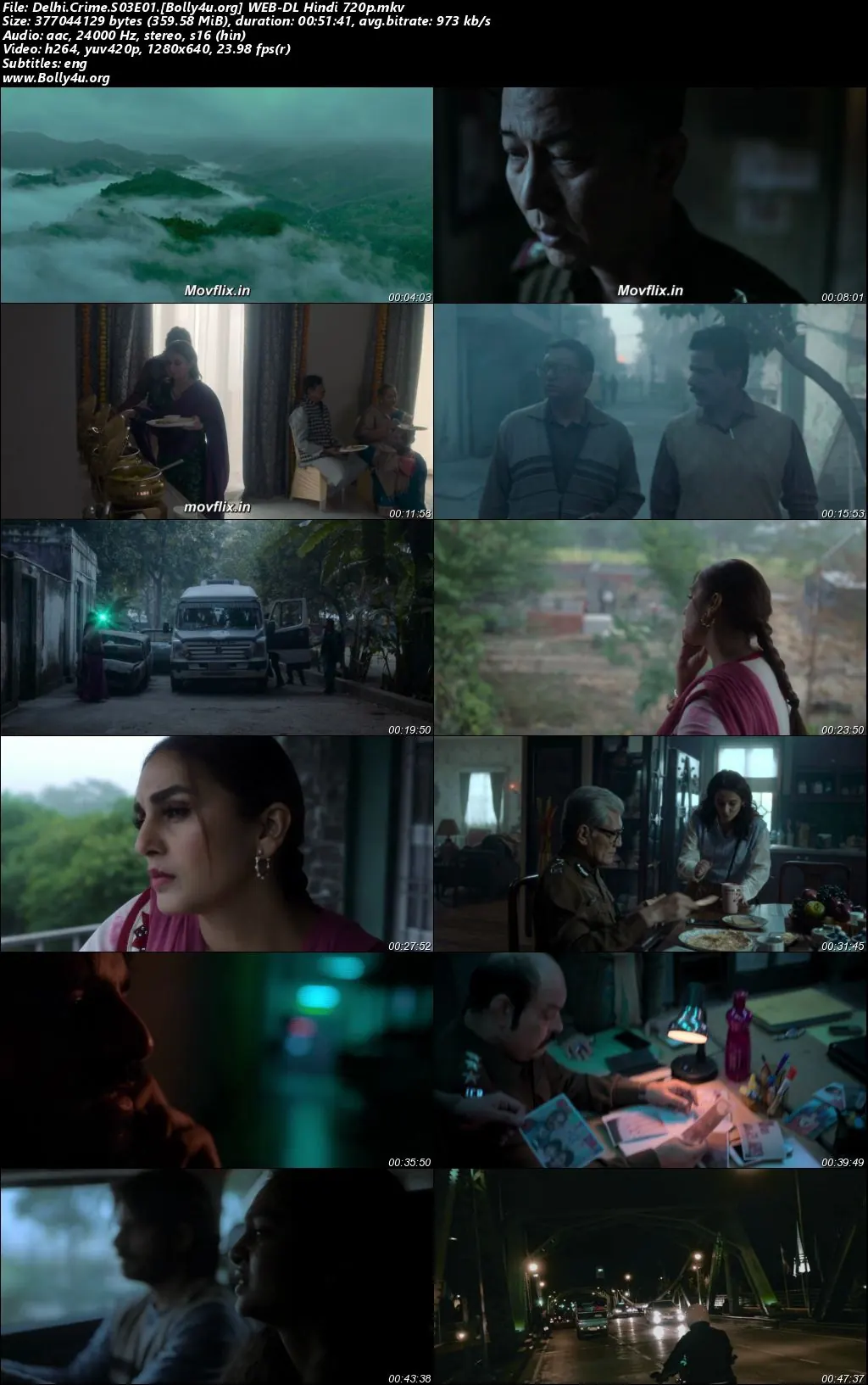 Delhi Crime 2025 WEB-DL Hindi S03 Complete Download 720p  480p