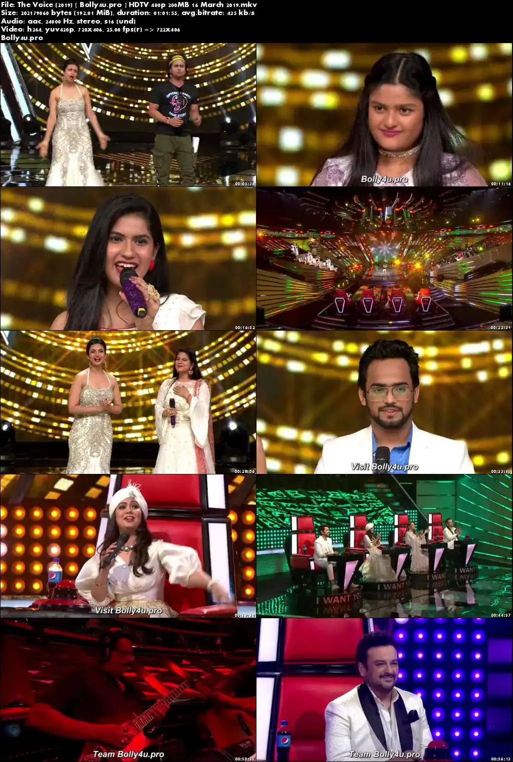The Voice HDTV 480p 200MB 16 March 2019 Download