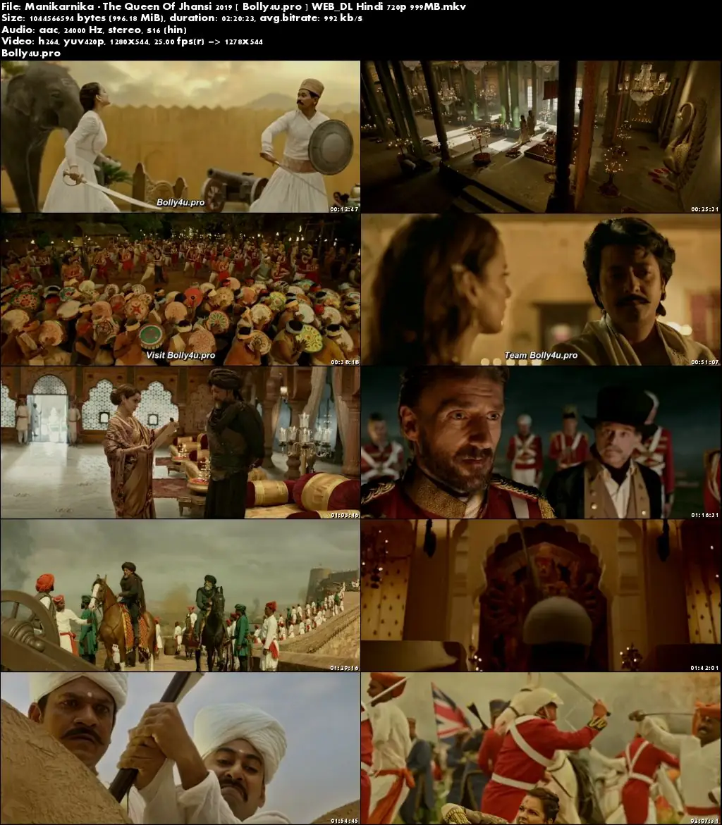 Manikarnika The Queen Of Jhansi 2019 WEB-DL 400MB Hindi 480p Download