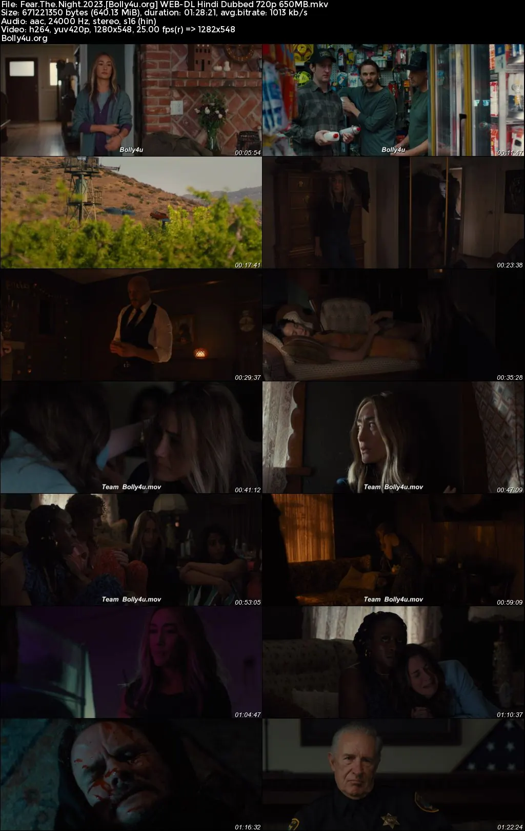 Fear The Night 2023 WEB-DL Hindi Dubbed ORG Full Movie Download 1080p  720p  480p