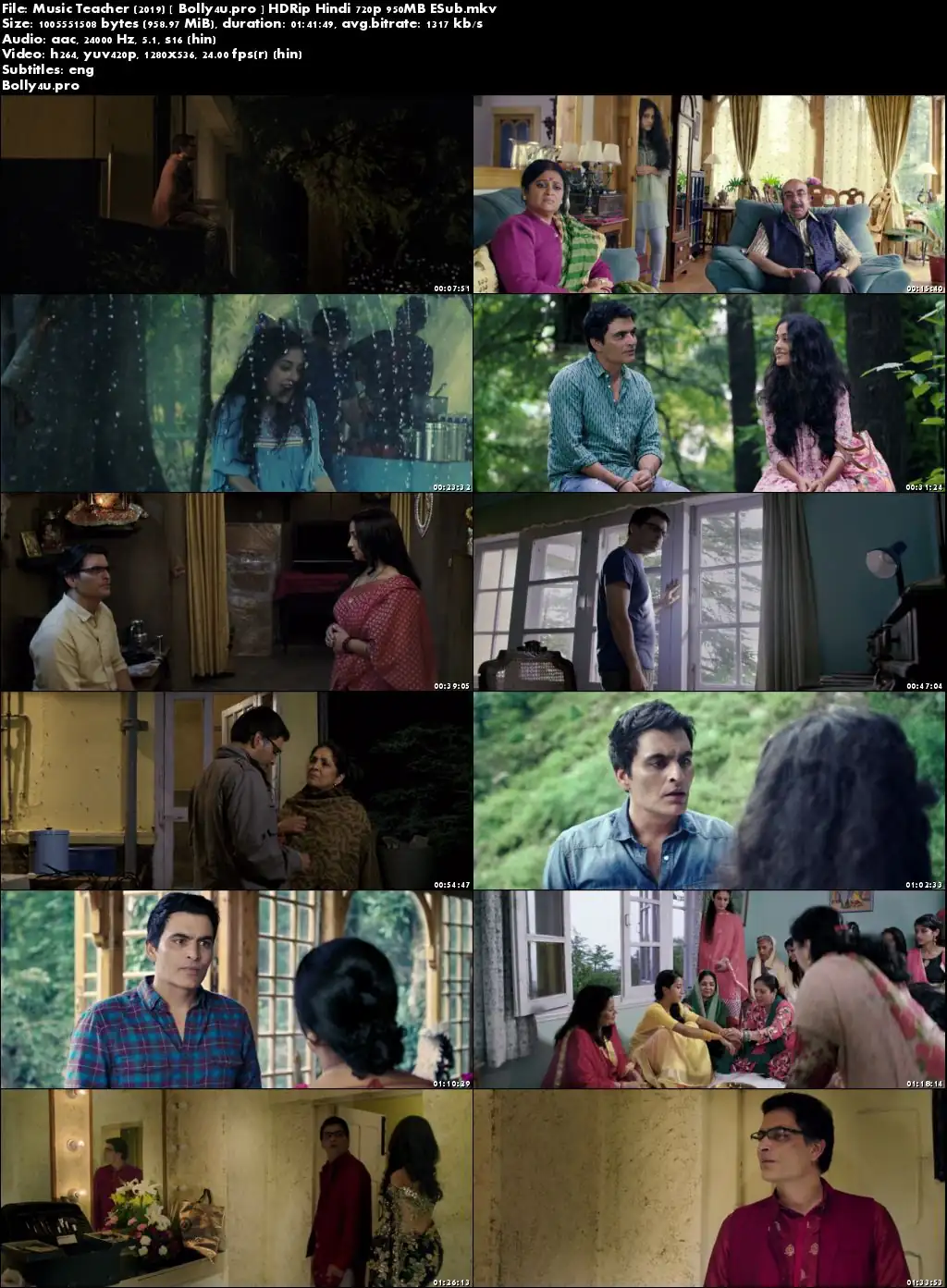 Music Teacher 2019 HDRip 300Mb Full Hindi Movie Download 480p ESub