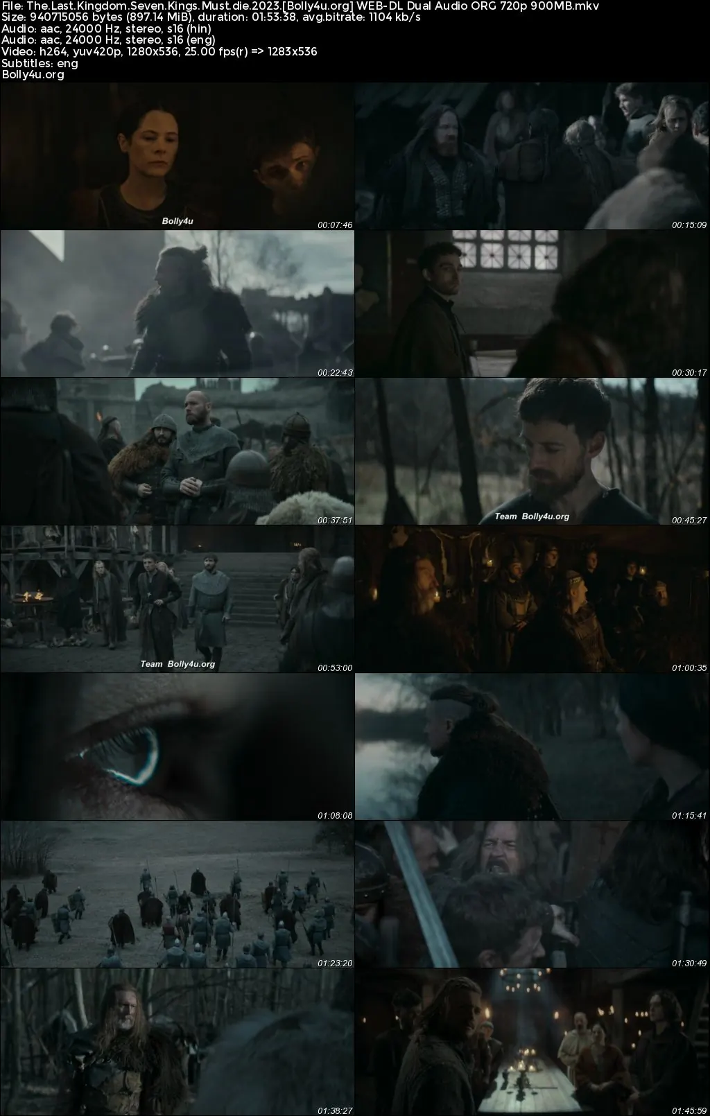 The Last Kingdom Seven Kings Must Die 2023 WEB-DL Hindi Dual Audio ORG 1080p  720p  480p