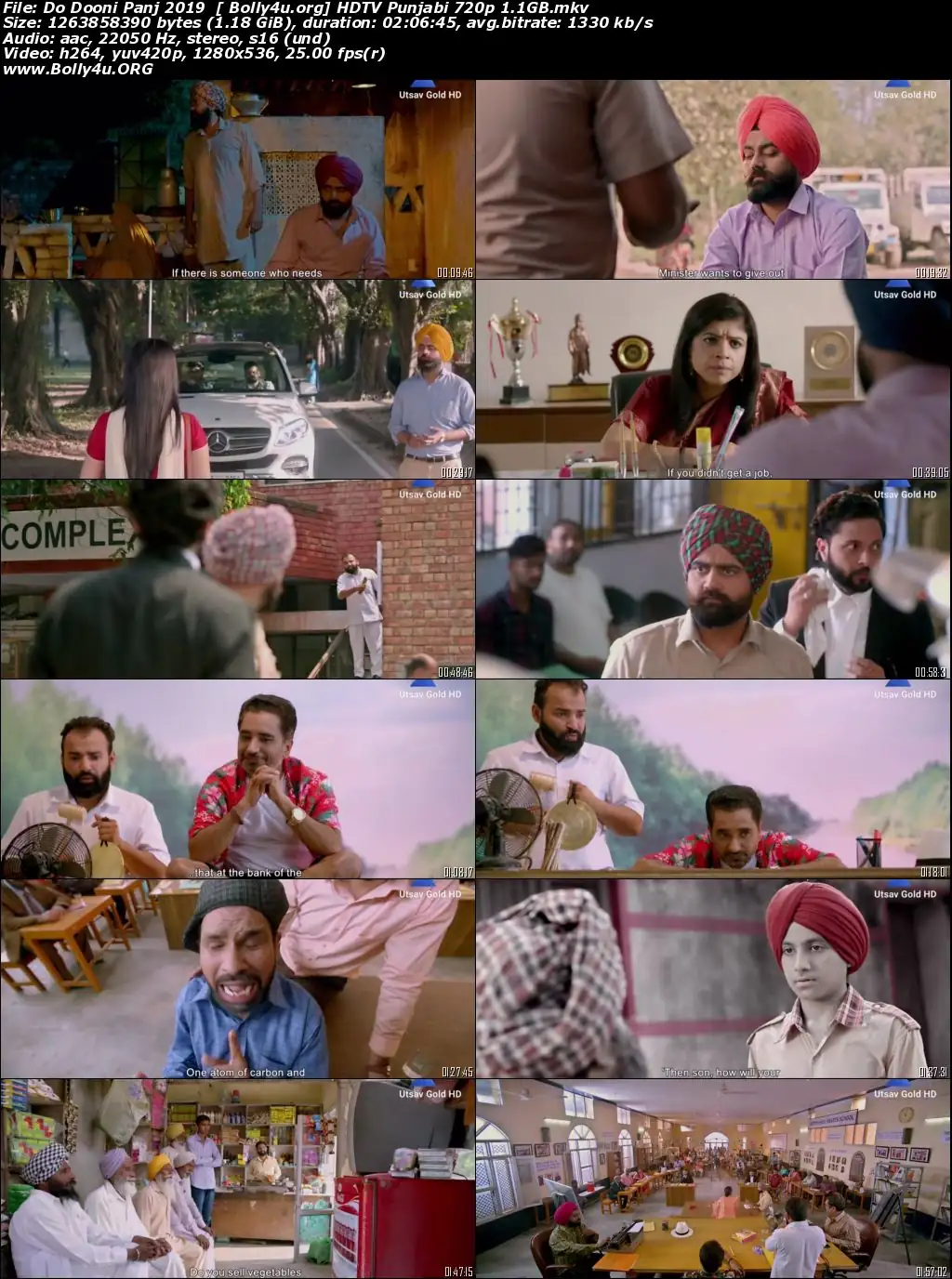 Do Dooni Panj 2019 HDTV 400Mb Punjabi Movie Download 480p