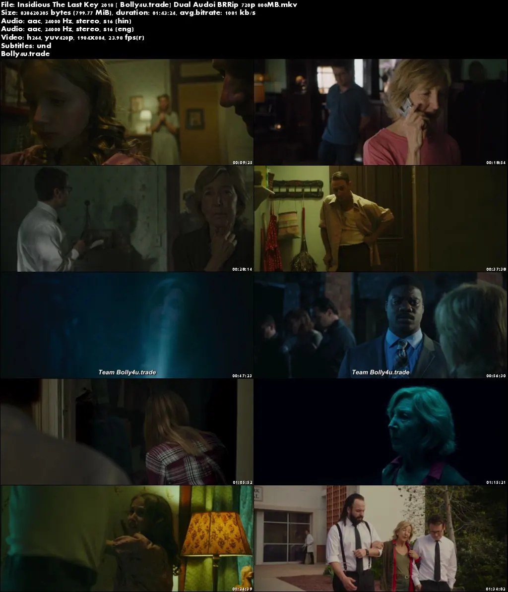Insidious The Last Key 2018 BRRip 800MB Hindi Dual Audio ORG 720p Download Insidious The Last Key 2018 BRRip 800MB Hindi Dual Audio ORG 720p Download
