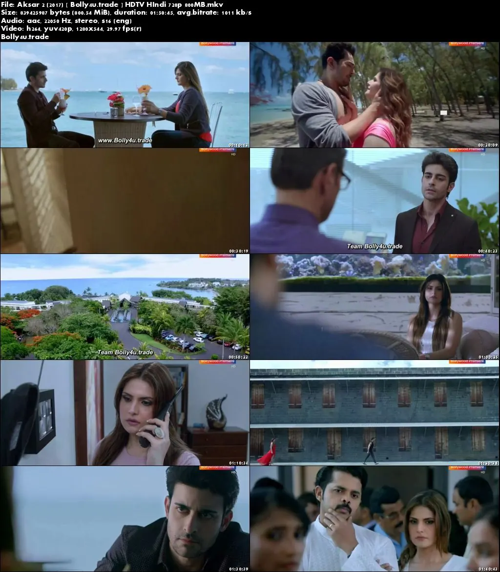 Aksar 2 2017 HDTV 800MB Full Movie Download 720p