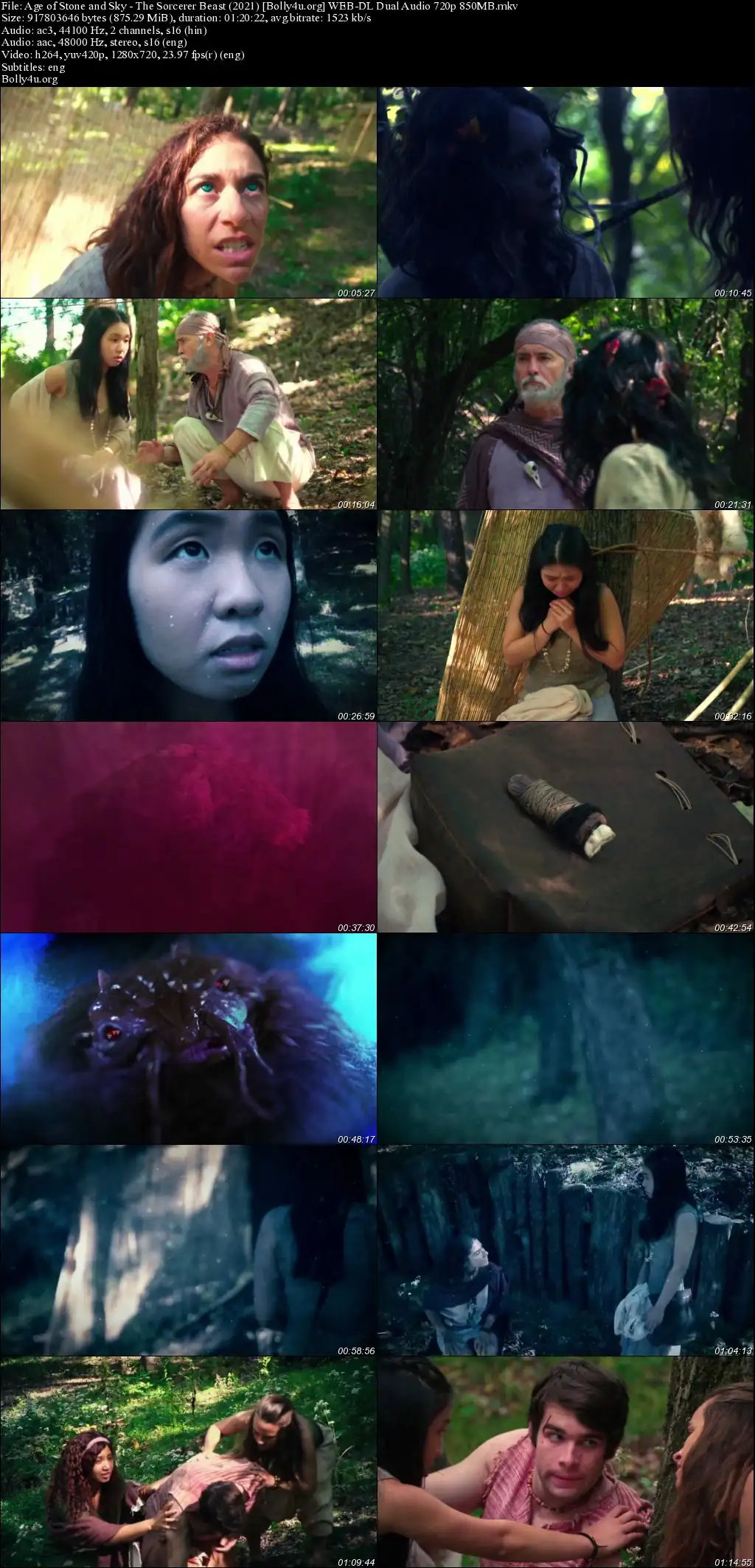 Age of Stone and Sky The Sorcerer Beast 2021 WEB-DL Hindi Dual Audio Full Movie Download 720p  480p