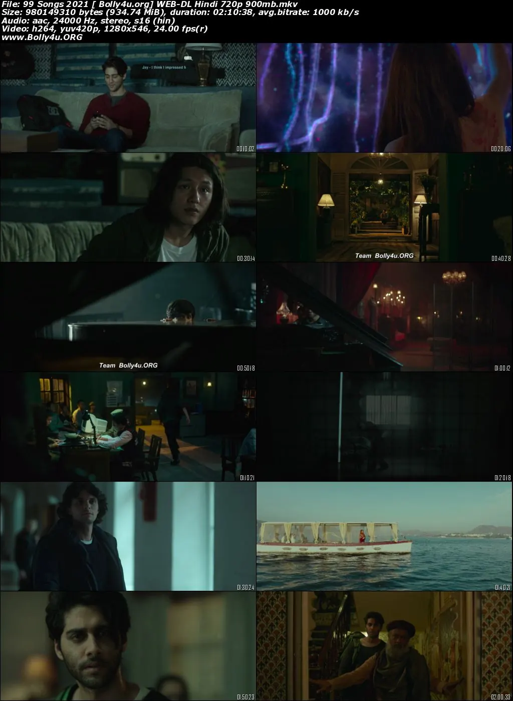 99 Songs 2021 WEB-DL 900Mb Hindi Movie Download 720p