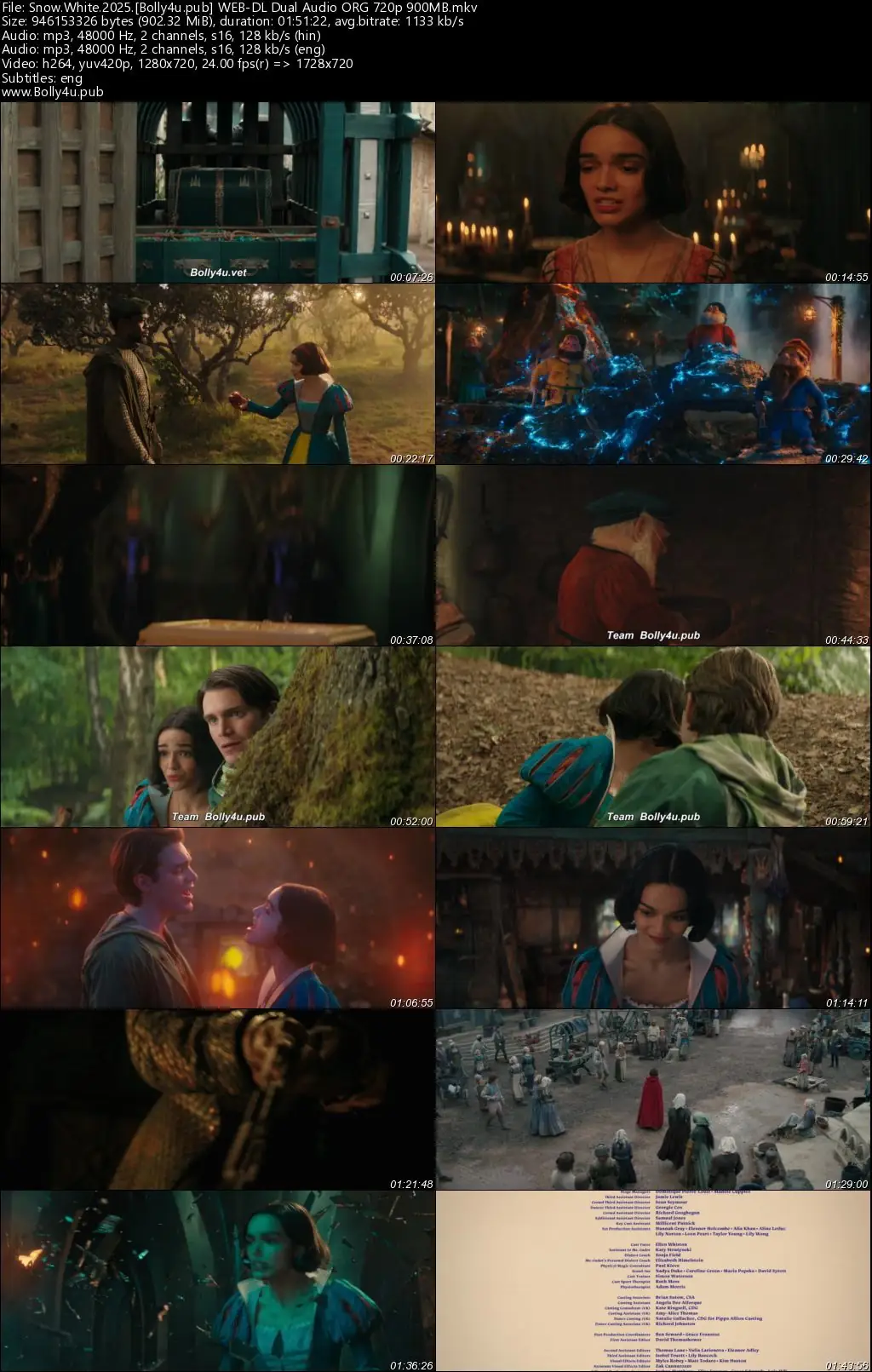 Snow White 2025 WEB-DL Hindi Dual Audio ORG Full Movie Download 1080p  720p  480p