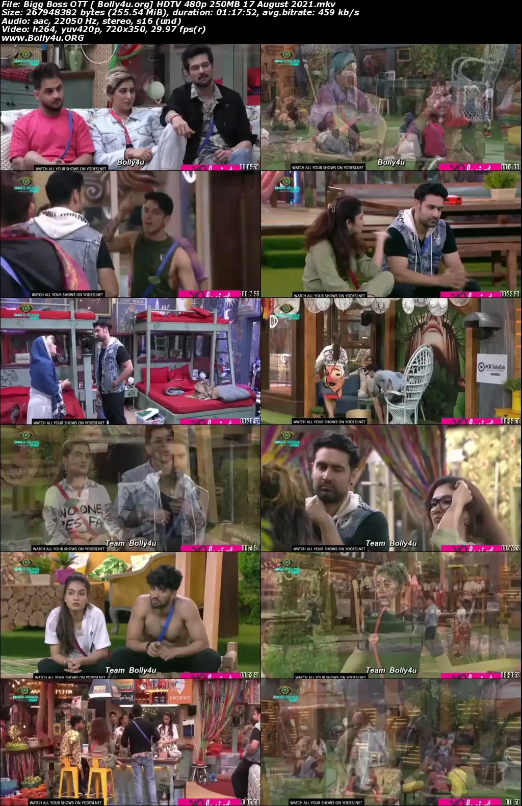 Bigg Boss OTT HDTV 480p 250MB 17 August 2021 Download