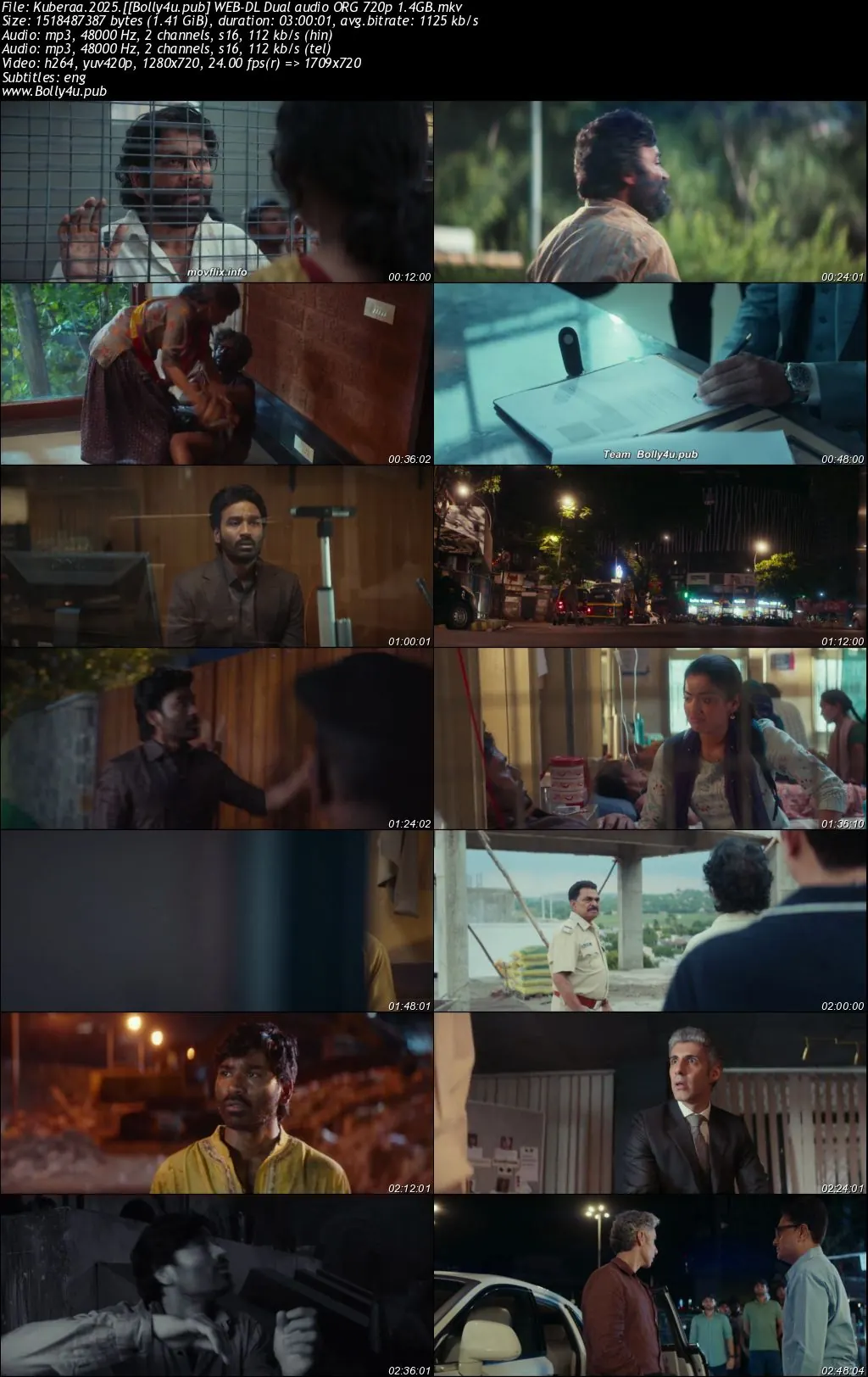 Kubera 2025 WEB-DL UNCUT Hindi Dual Audio ORG Full Movie Download 1080p  720p  480p
