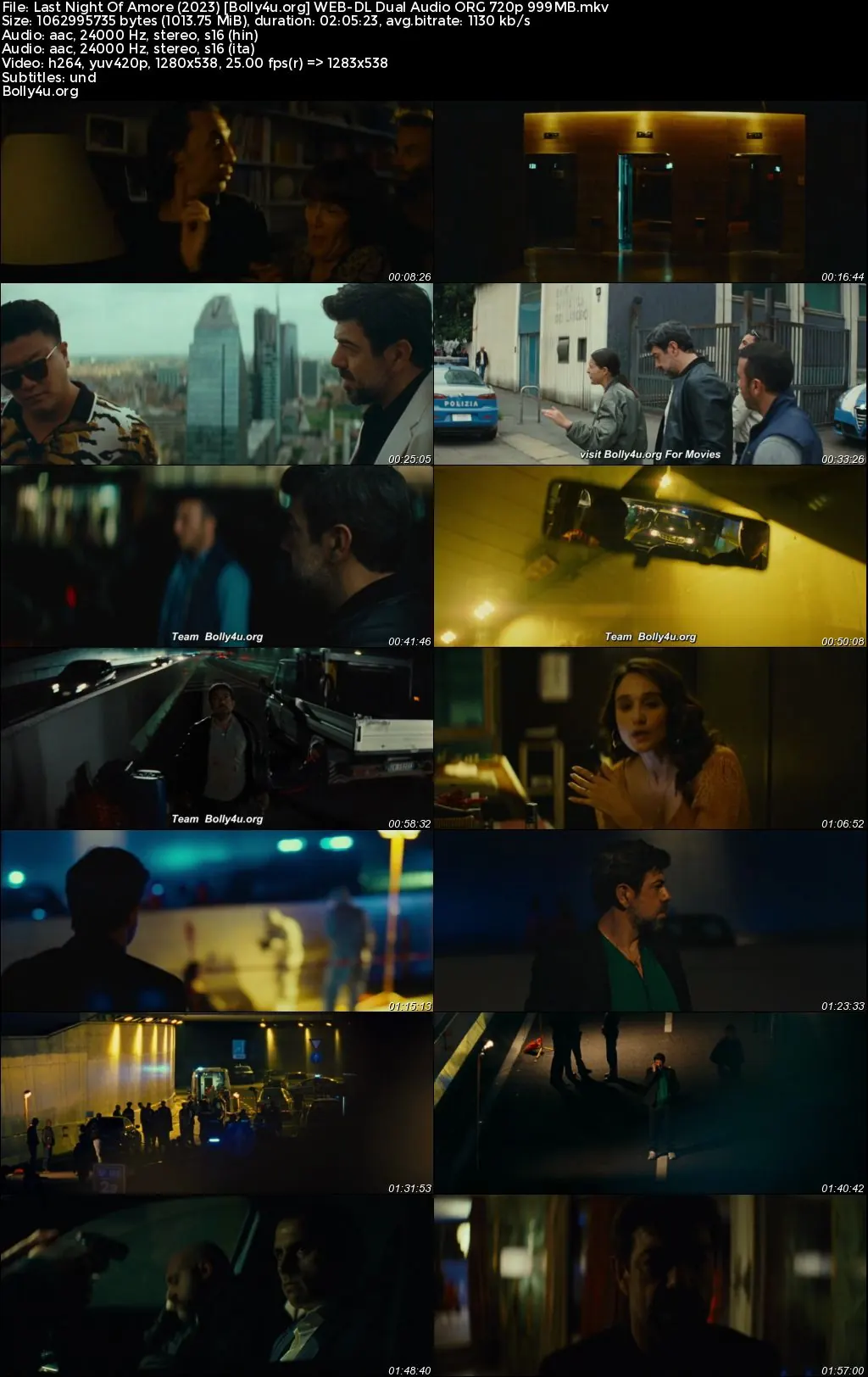 Last Night Of Amore 2023 WEB-DL Hindi Dual Audio ORG Full Movie Download 1080p  720p  480p