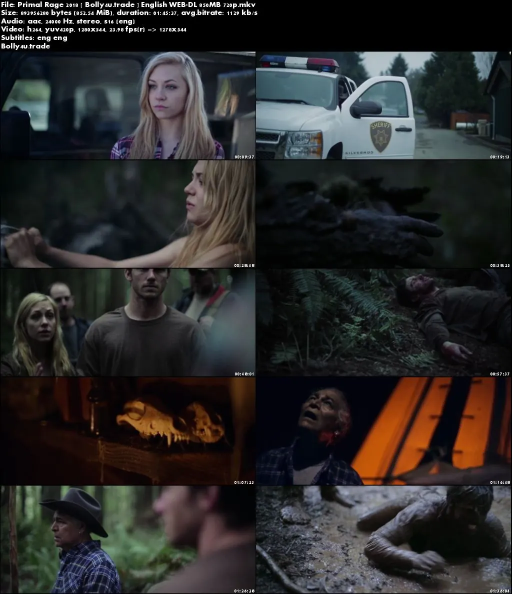 Primal Rage 2018 WEB-DL 850Mb English 720p ESub Download