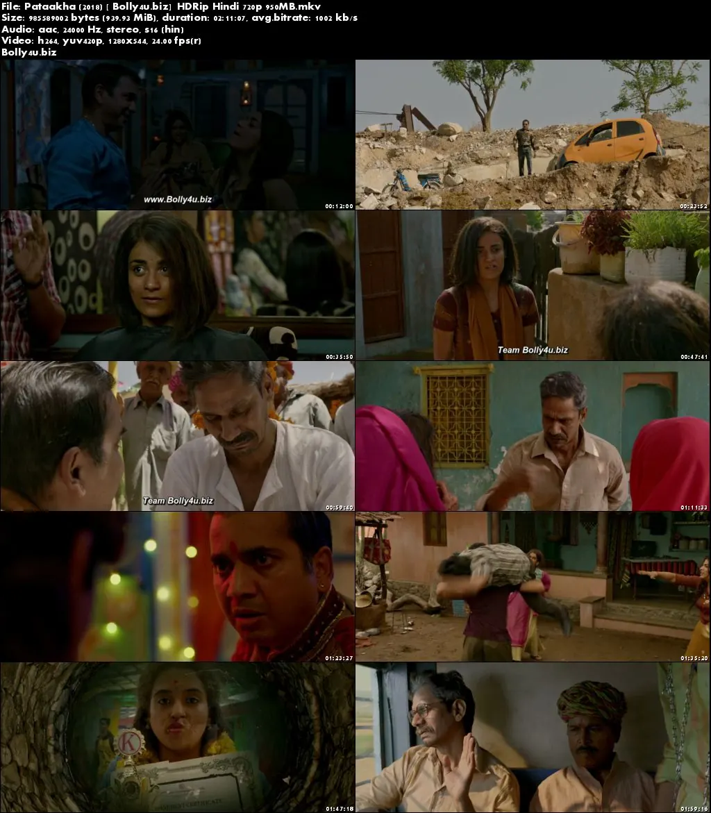 Pataakha 2018 HDRip 950Mb Full Hindi Movie Download 720p