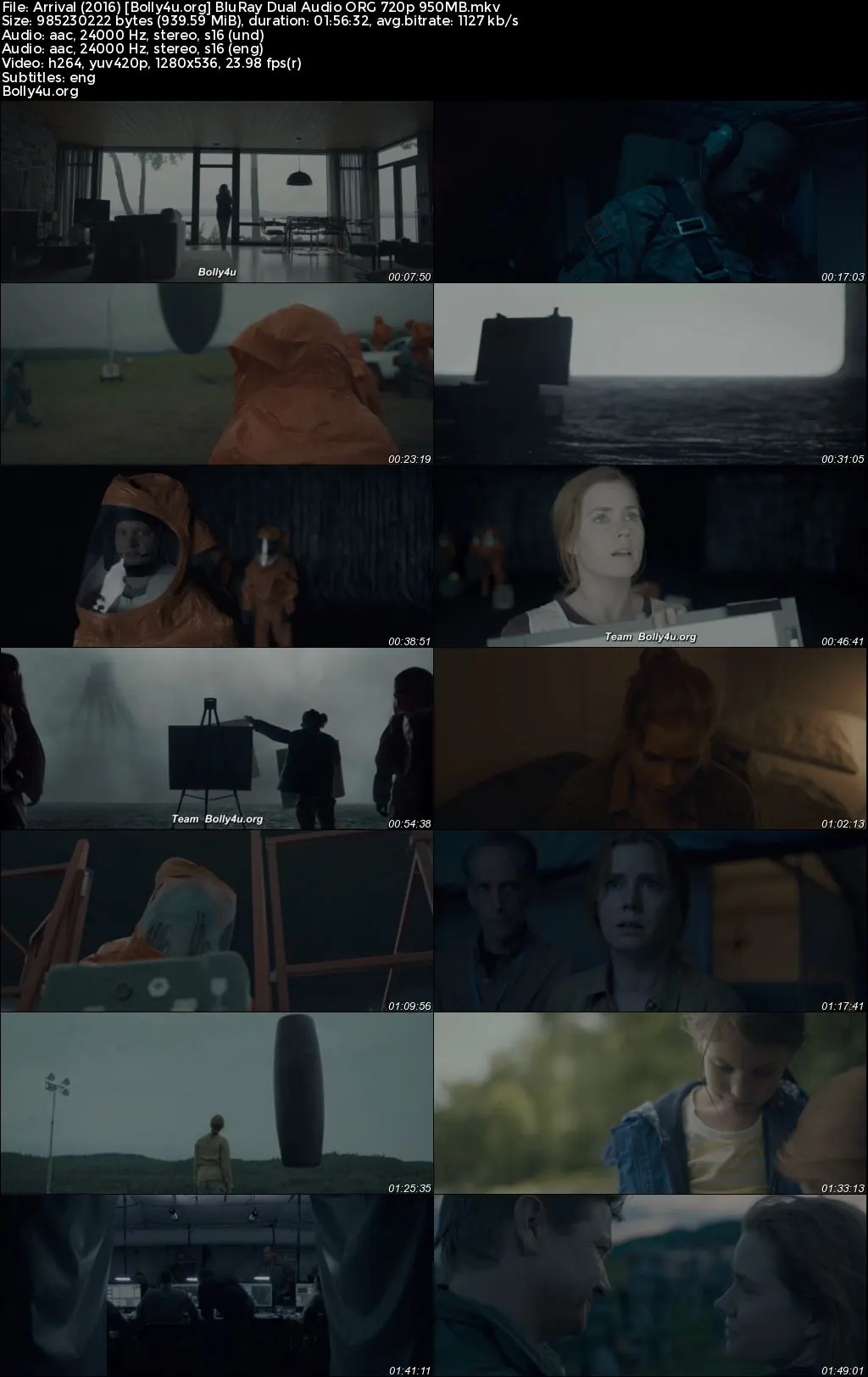 Arrival 2016 BluRay Hindi Dual Audio ORG Full Movie Download 1080p  720p  480p