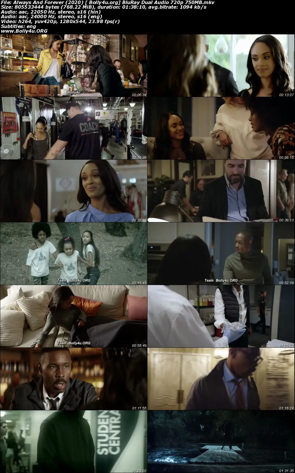 Always And Forever 2020 BluRay 750Mb Hindi Dual Audio 720p Download