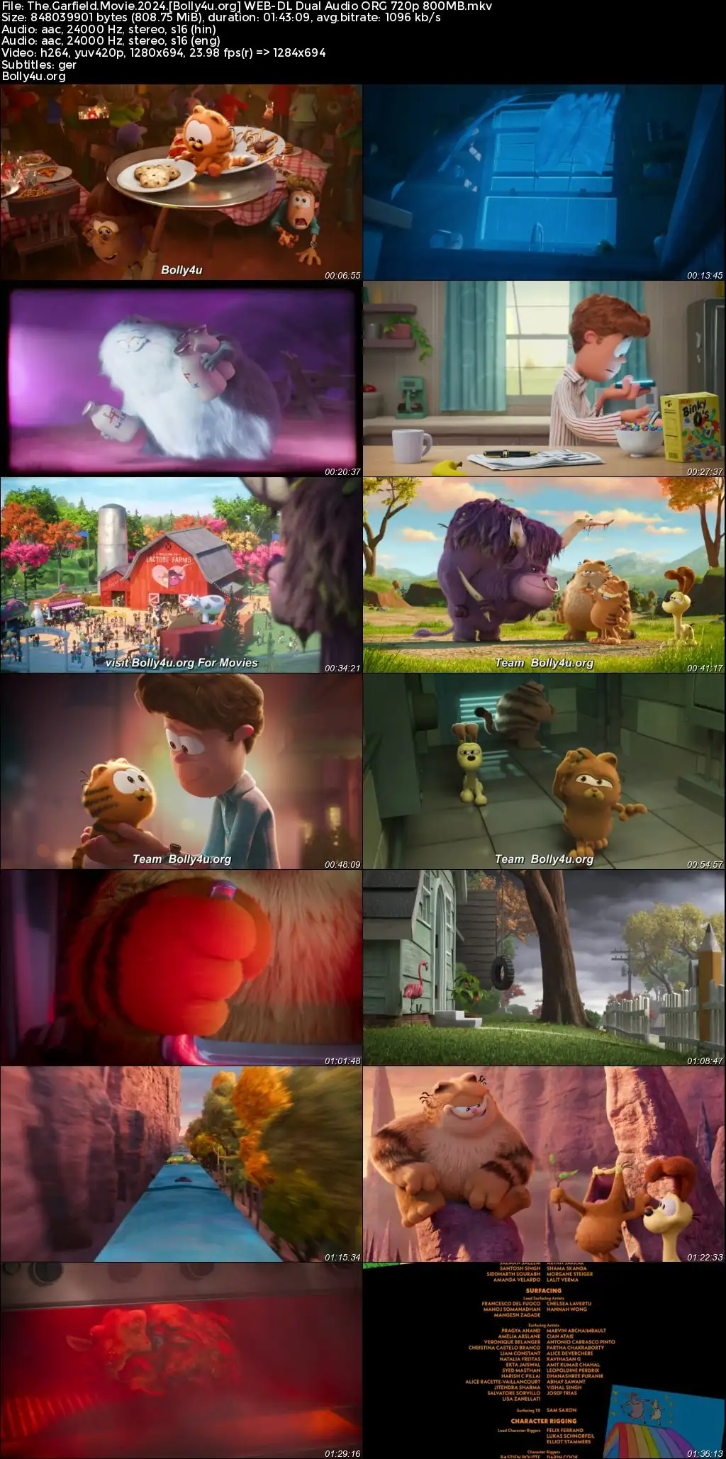 The Garfield Movie 2024 WEB-DL Hindi Dual Audio ORG Full Movie Download 1080p  720p  480p