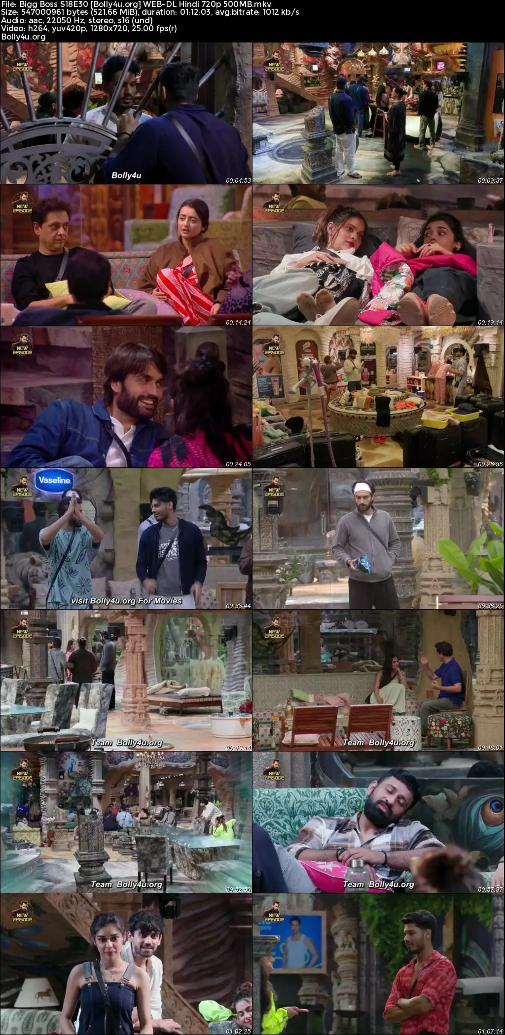 Bigg Boss 2024 WEB-DL Hindi S18E30 Download 720p  480p