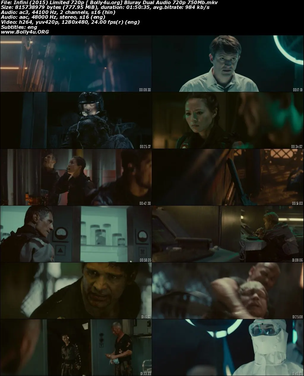 Infini 2015 BluRay 400MB Hindi Dual Audio 480p Download