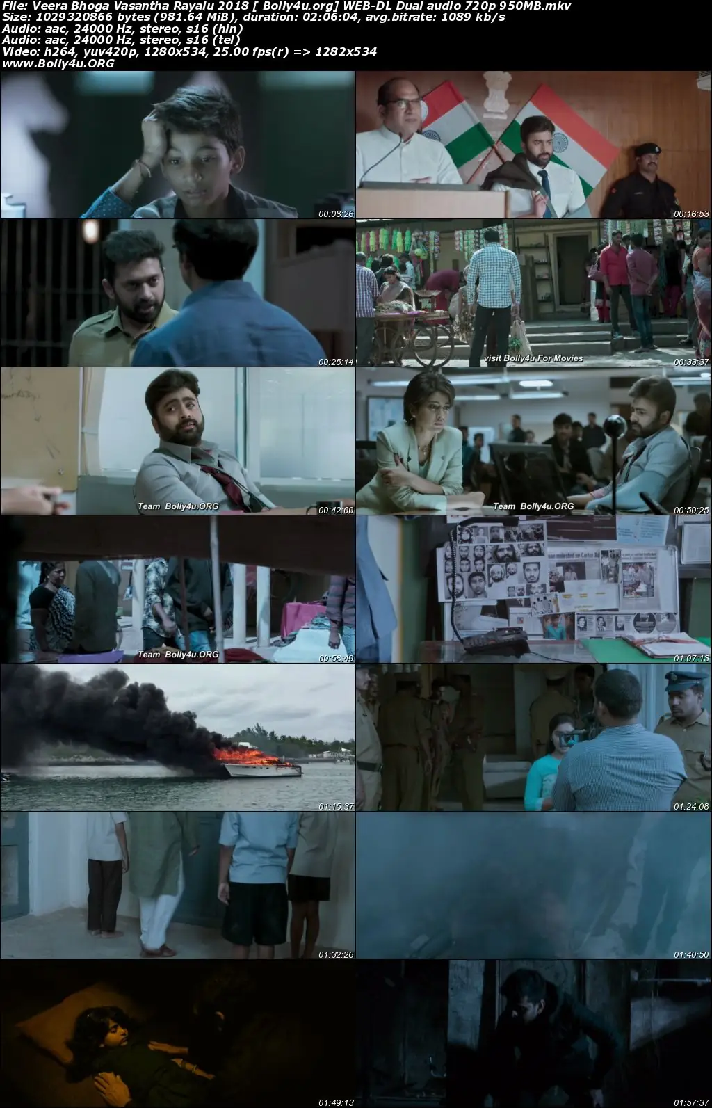 Veera Bhoga Vasantha Rayalu 2018 WEB-DL 950Mb UNCUT Hindi Dual Audio 720p Download