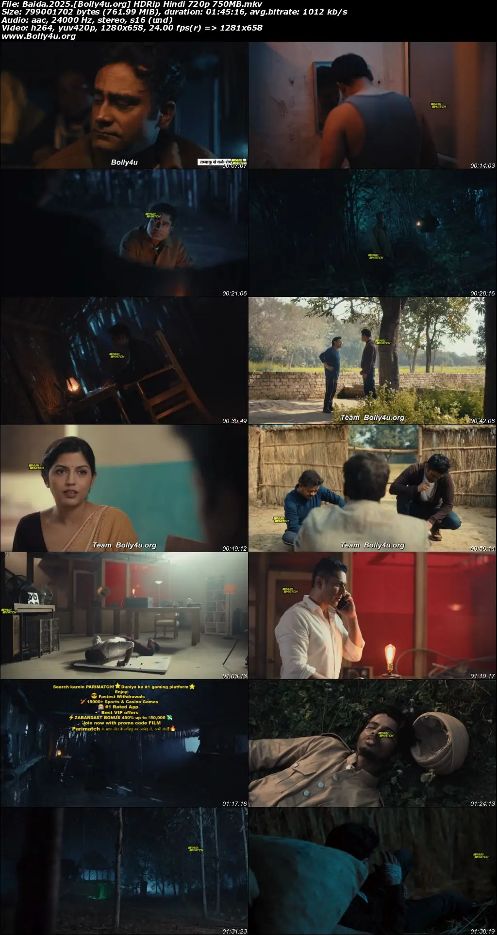 Baida 2025 HDRip Hindi Full Movie Download 1080p  720p  480p