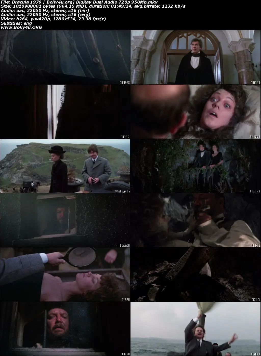 Dracula 1979 BluRay 400MB Hindi Dual Audio 480p Download